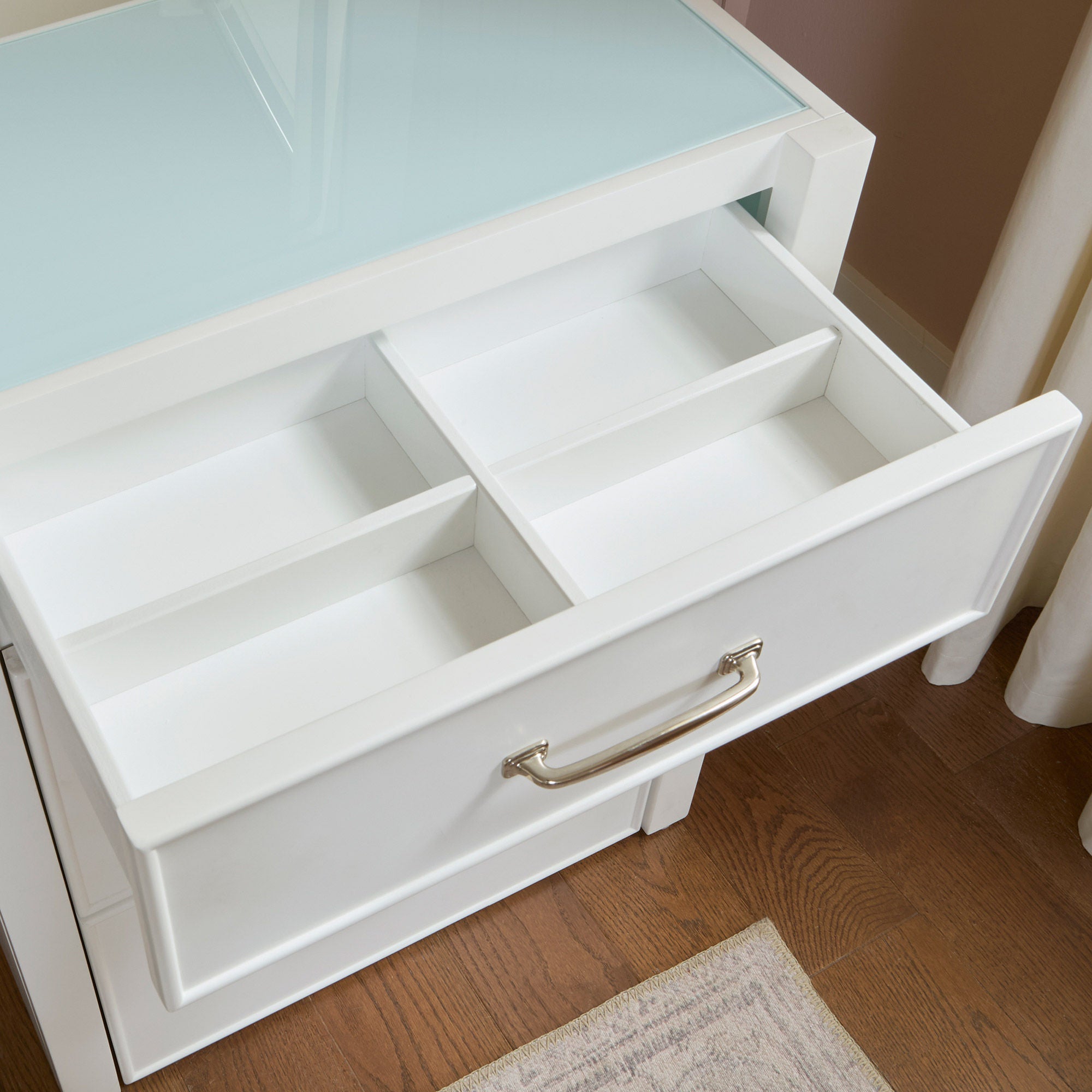 Odessa Lift-top Vanity with LED Lighted Mirror