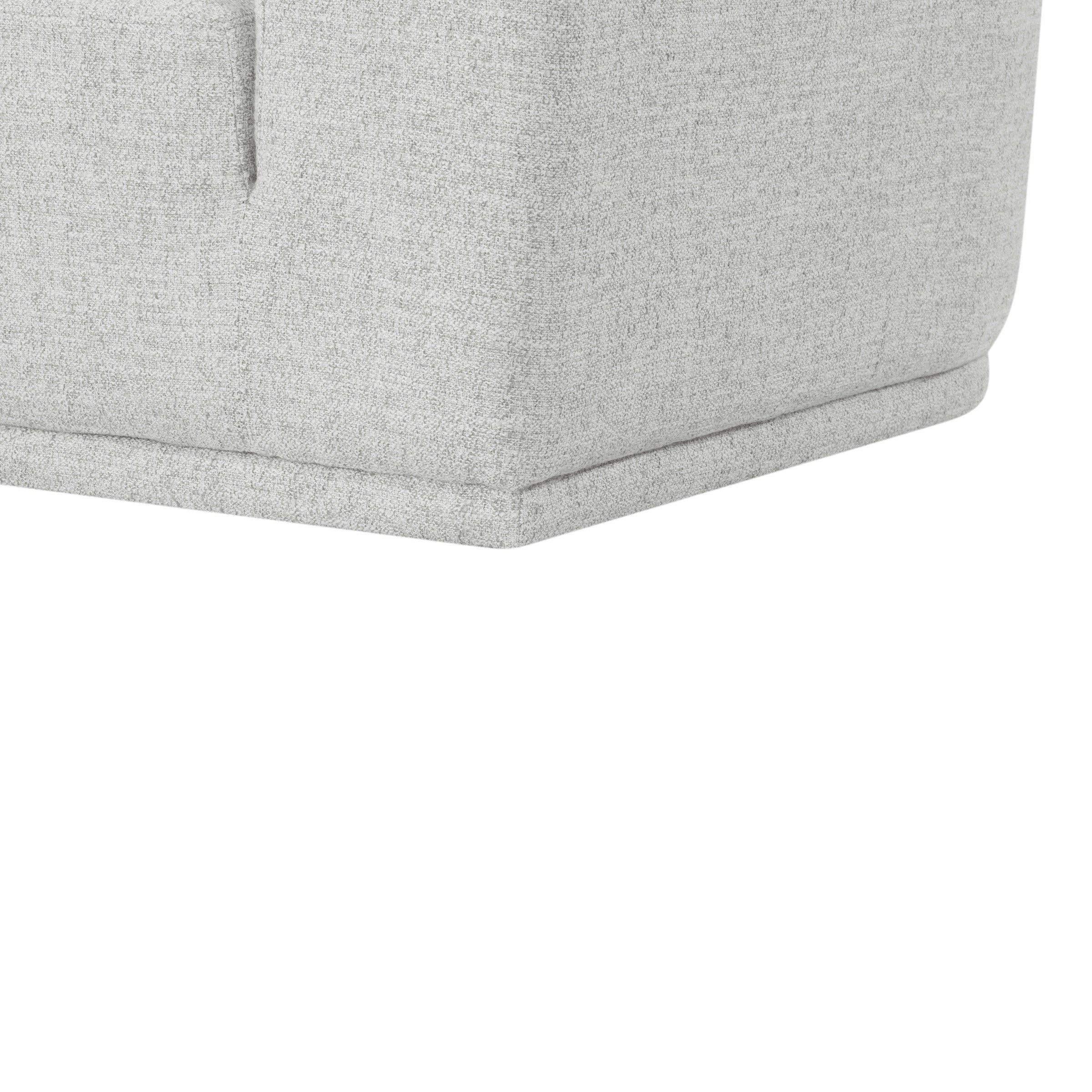 Perkins 3-piece Fabric Sectional, Light Gray