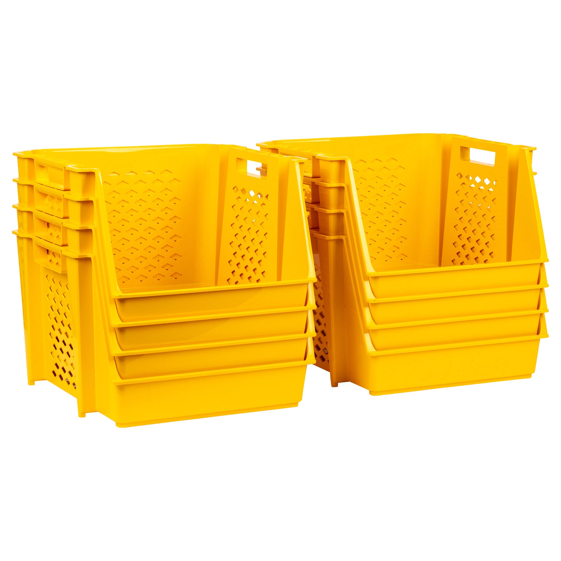 GreenMade InstaStack Stackable Storage Bins, 8-pack