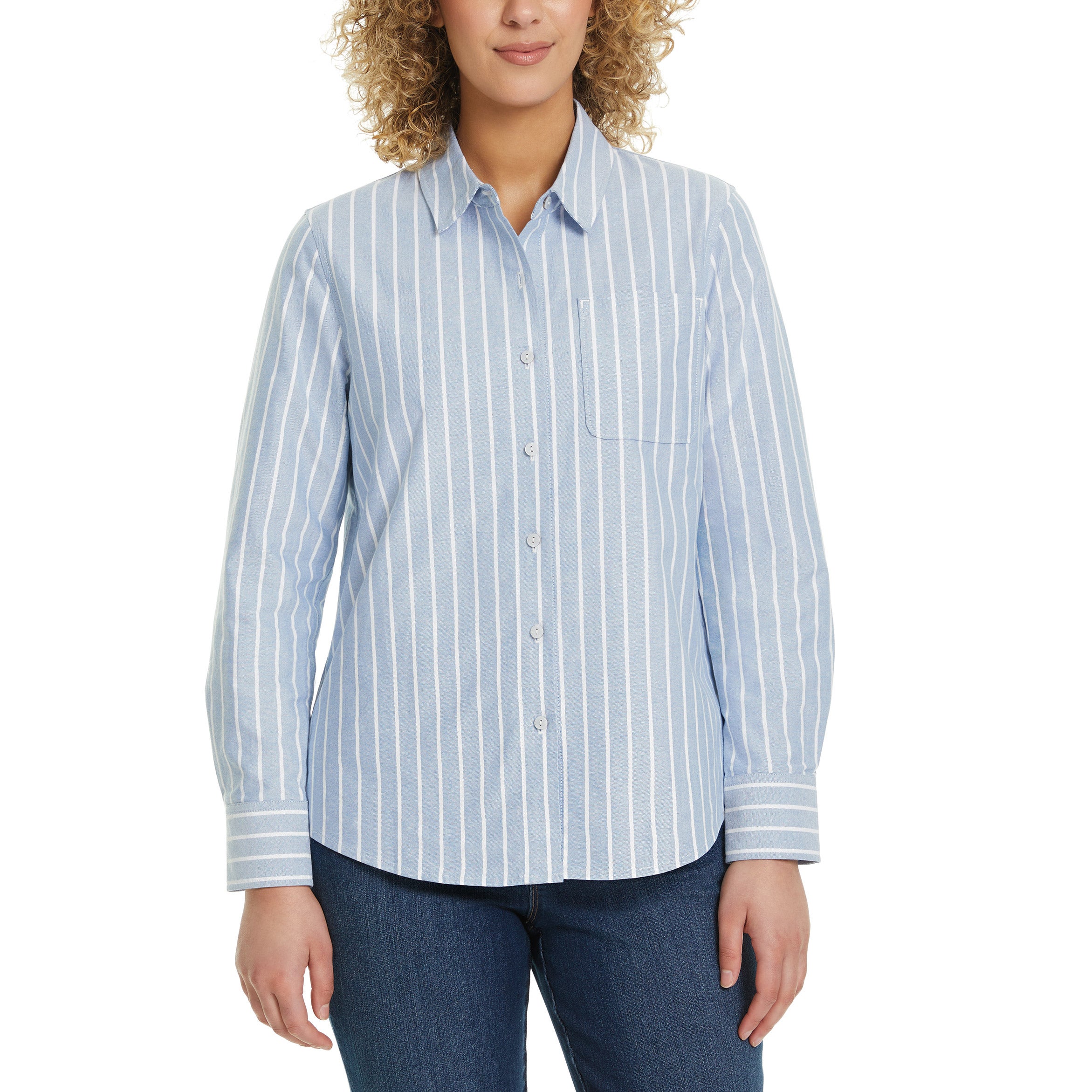 Gloria Vanderbilt Women's Long Sleeve Button Up Shirt
