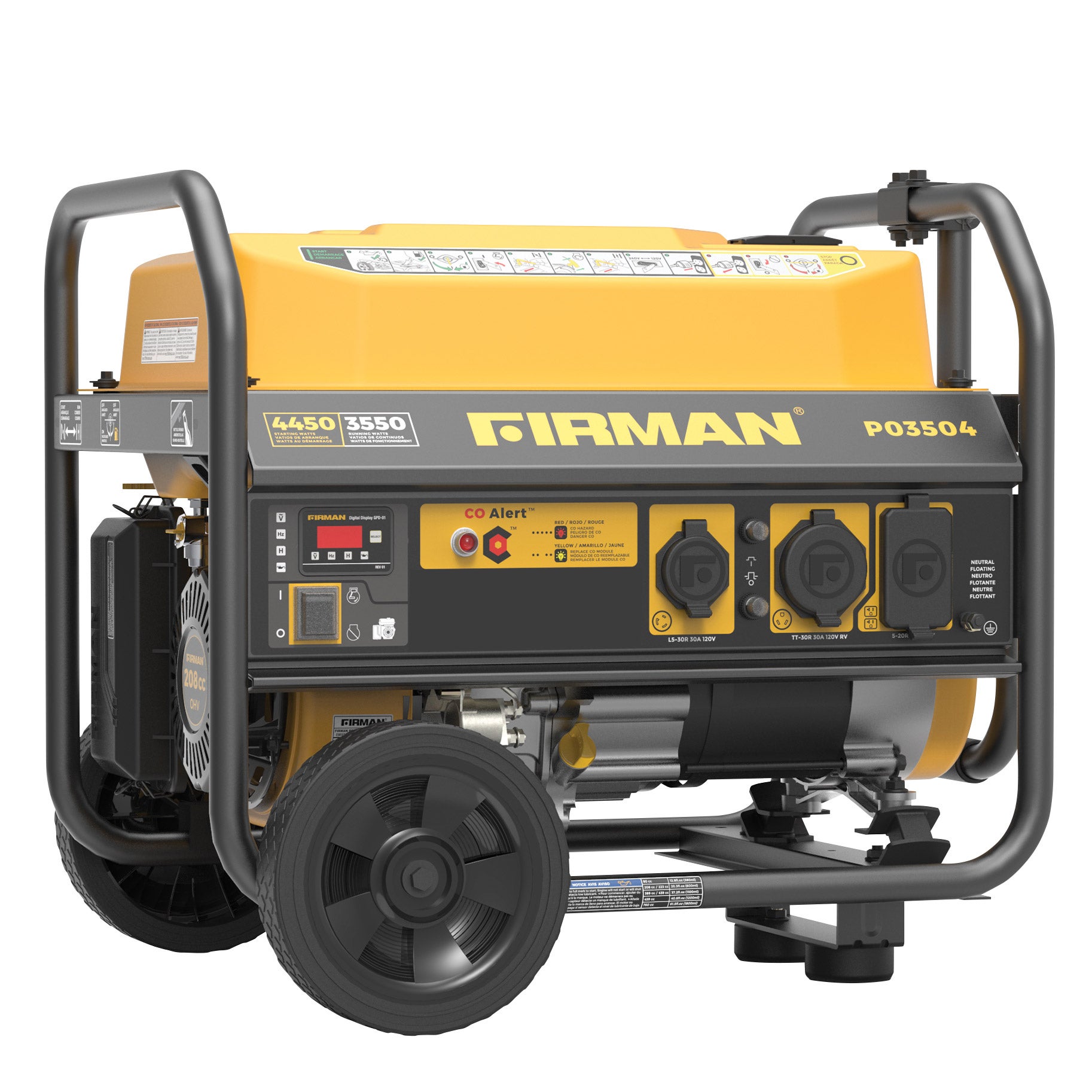 Firman 3550W Running / 4450W Peak Gasoline Powered Generator