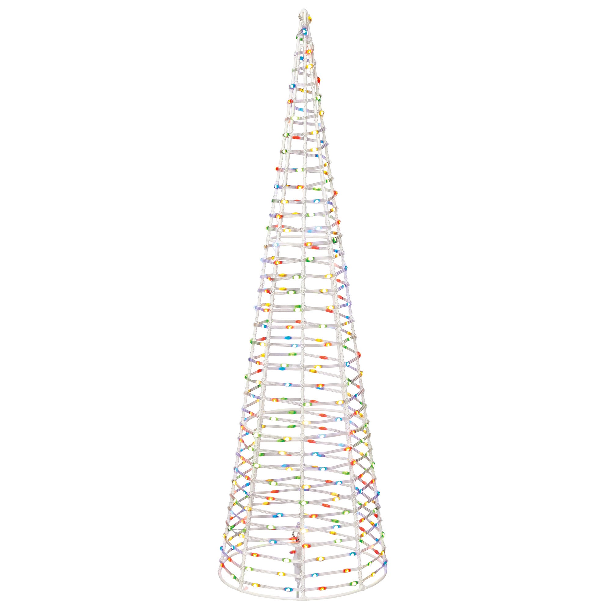 28-36" Cone Trees with Color Changing LED Lights, Set of 3