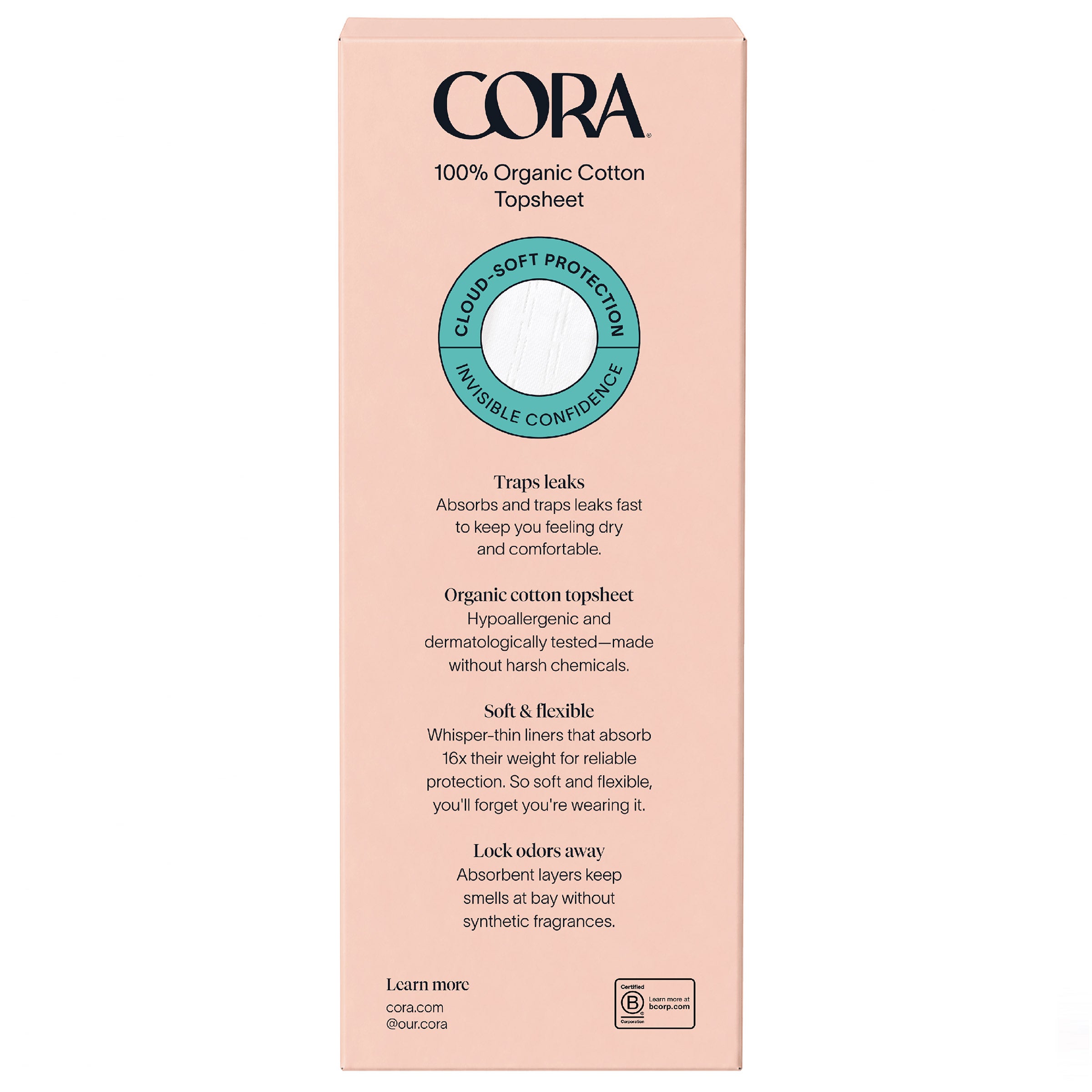Cora Organic Cotton Bladder Liner, 120-count