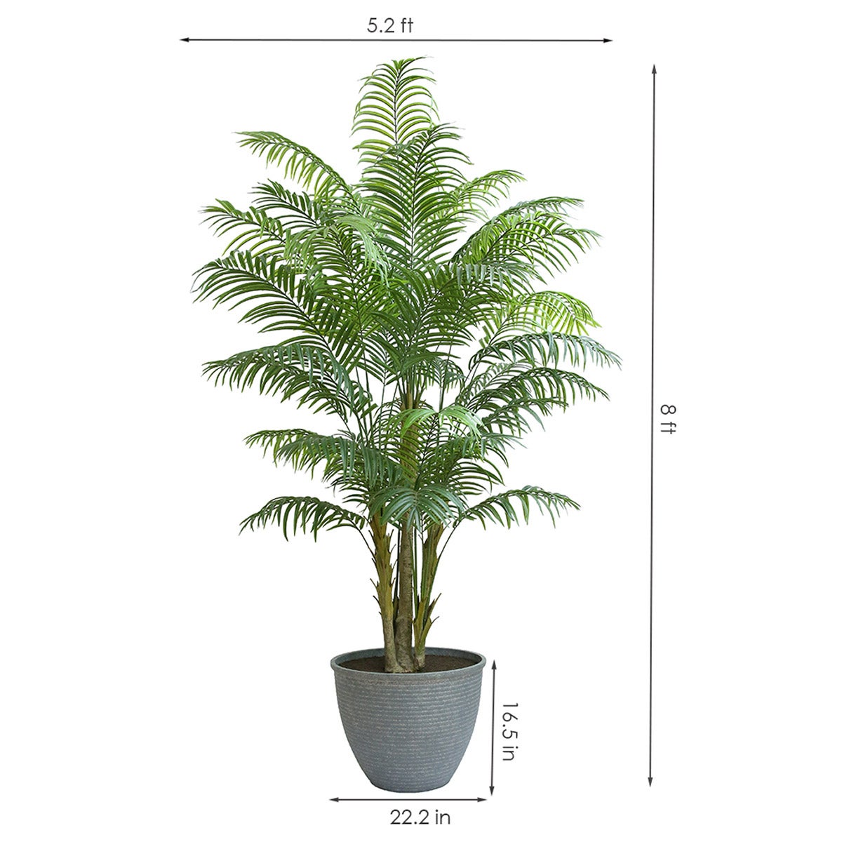 Faux 8' Areca Palm Tree