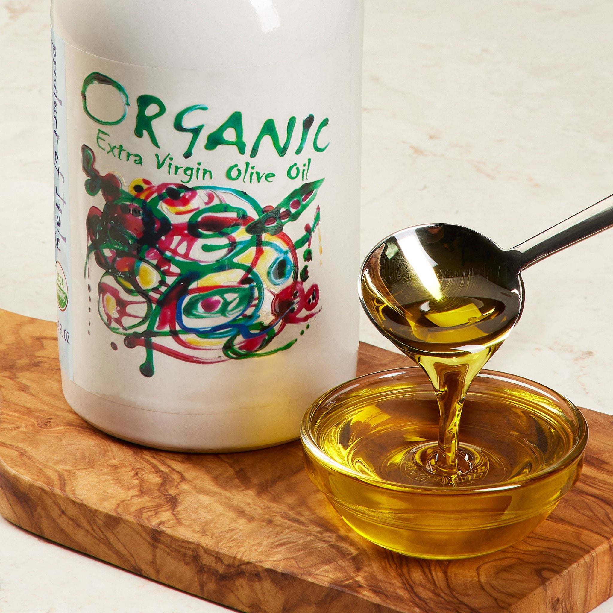 Arte Organic Extra Virgin Olive Oil, 2 Pack Ceramic Bottle, 33.8 fl oz. Total