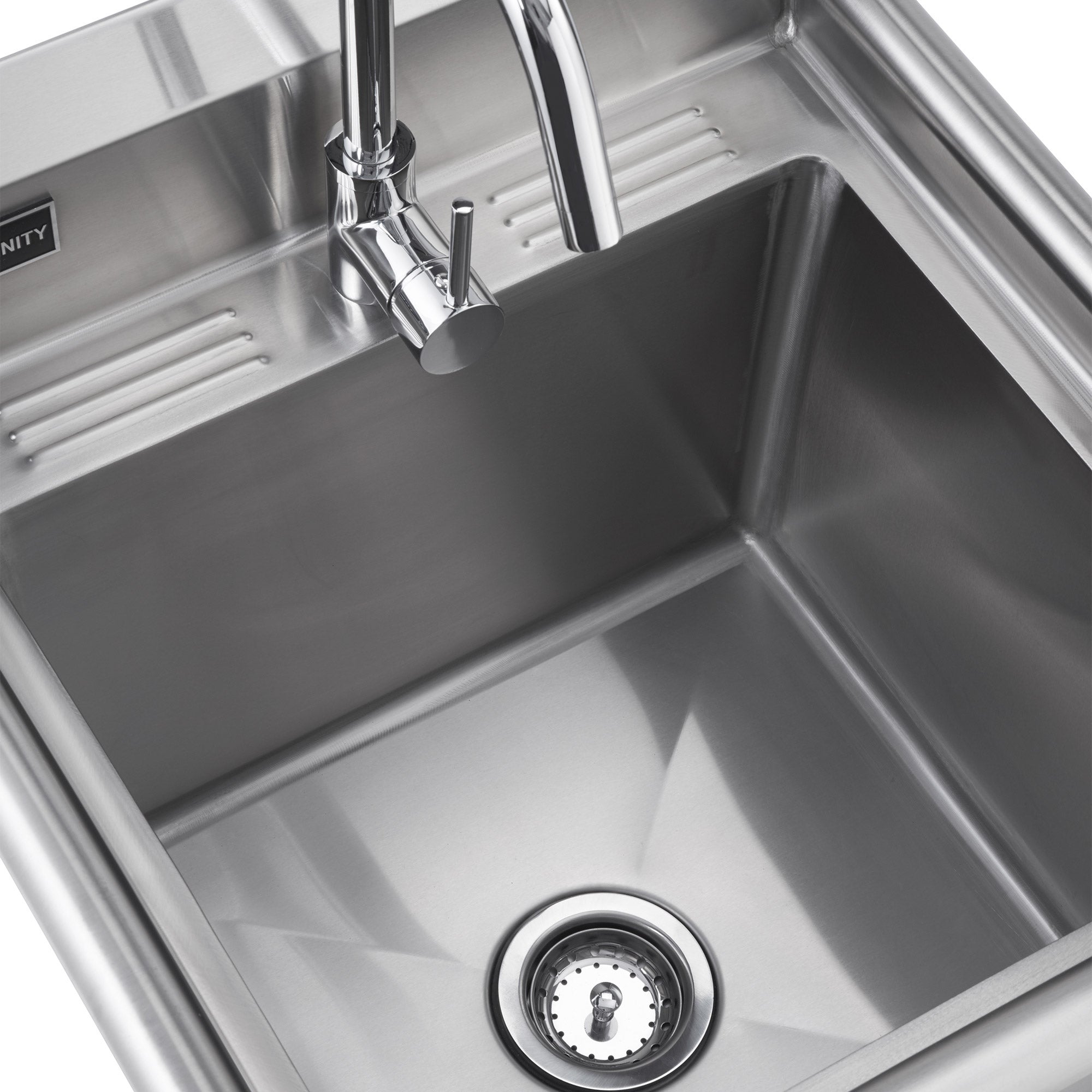 TRINITY Stainless Steel Utility Sink with Faucet