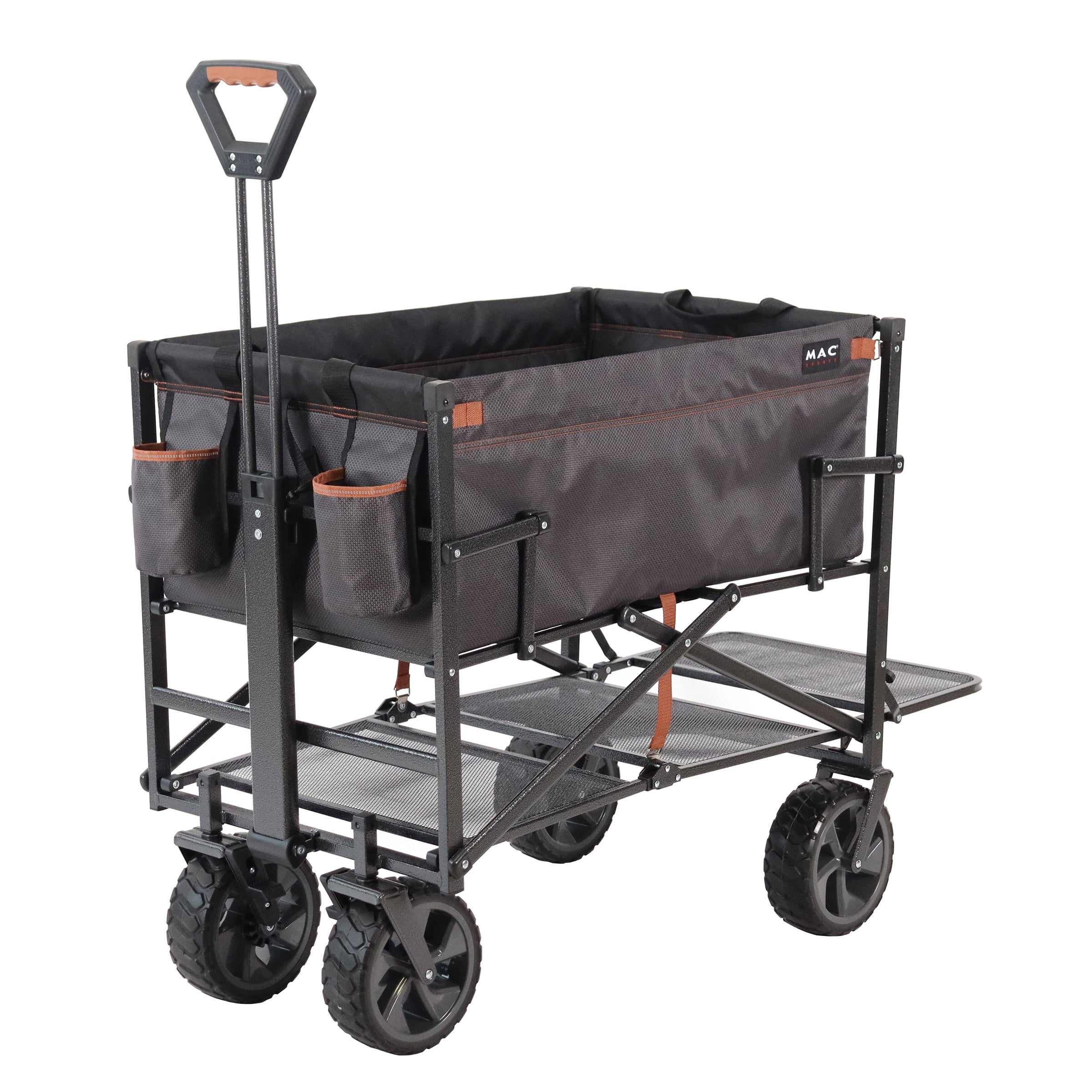 Mac Sports Double Decker Wagon with Brakes