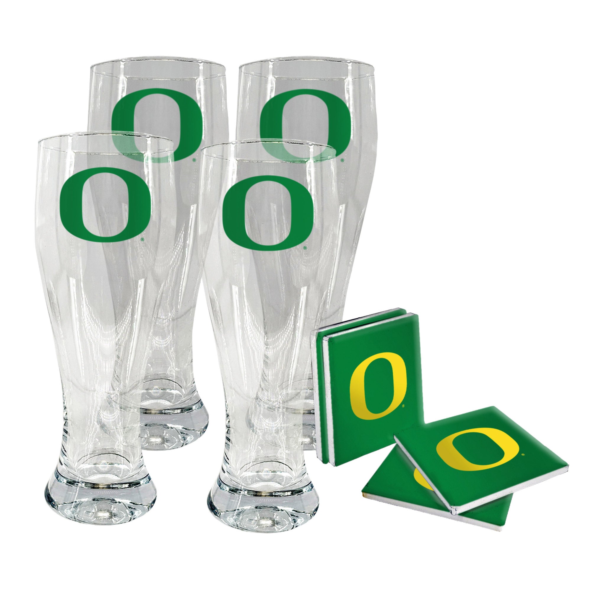 NCAA Pilsner & Coaster Set