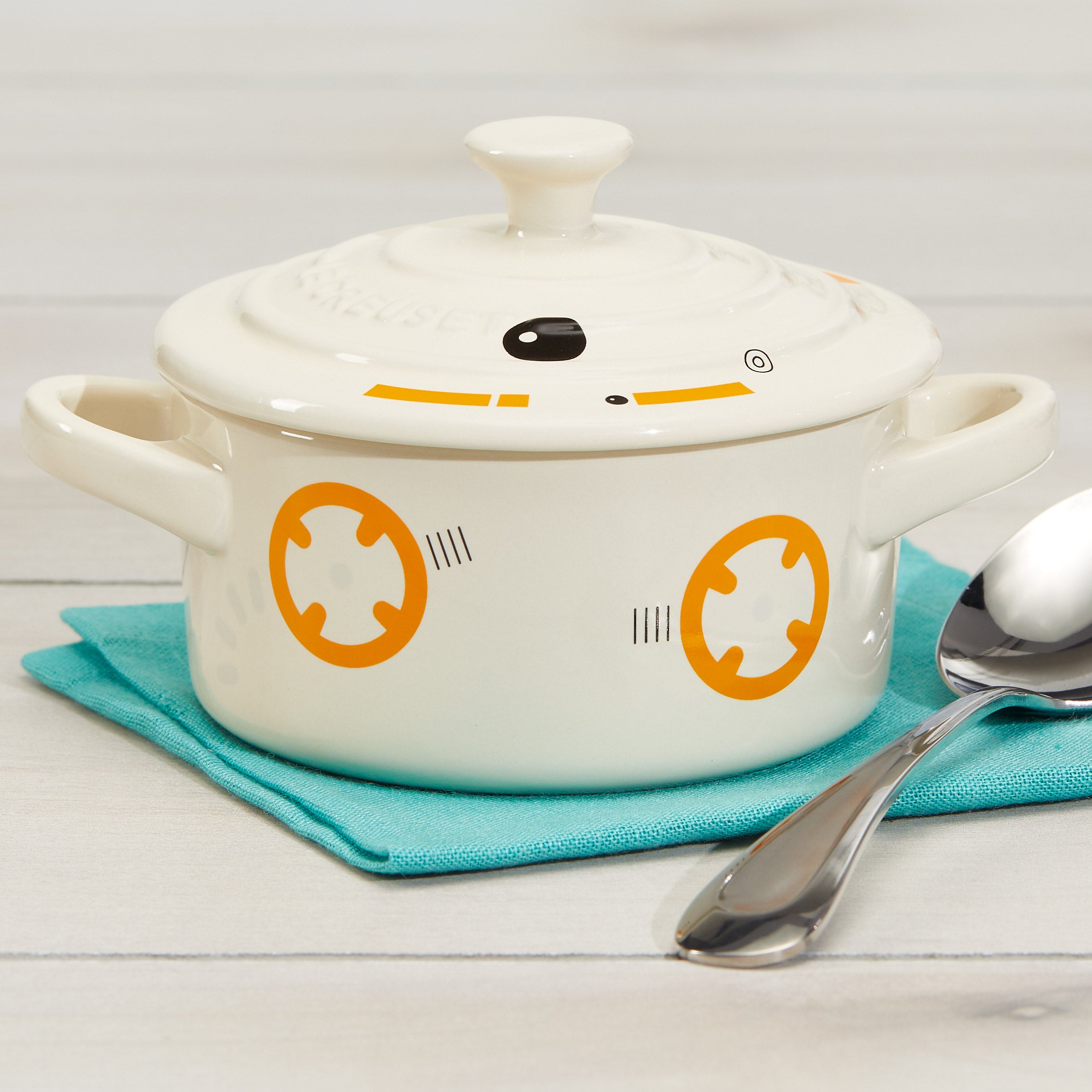 Le Creuset Star Wars Stoneware Mini Round Cocotte, BB-8