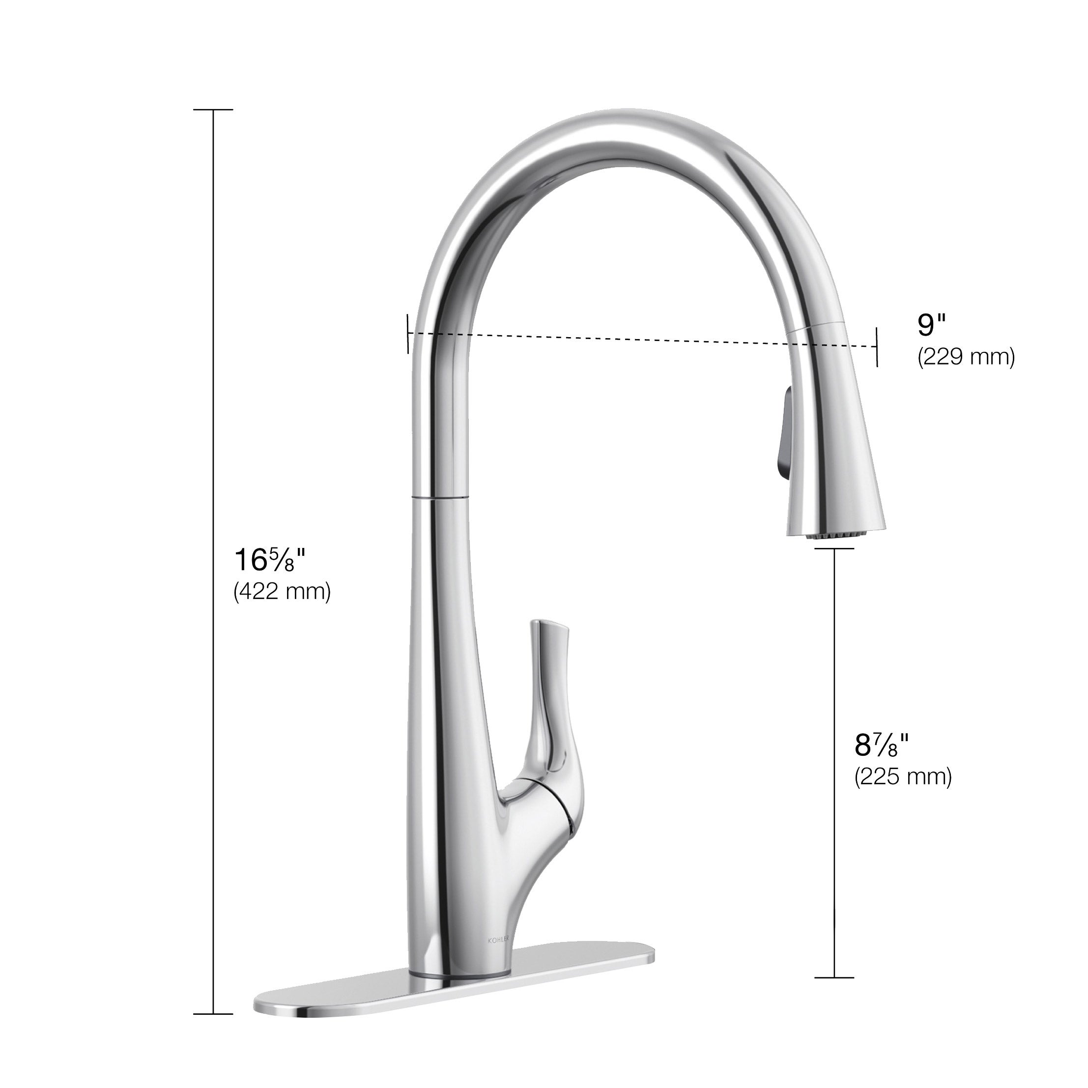 Kohler Bevin Pull-down Kitchen Faucet