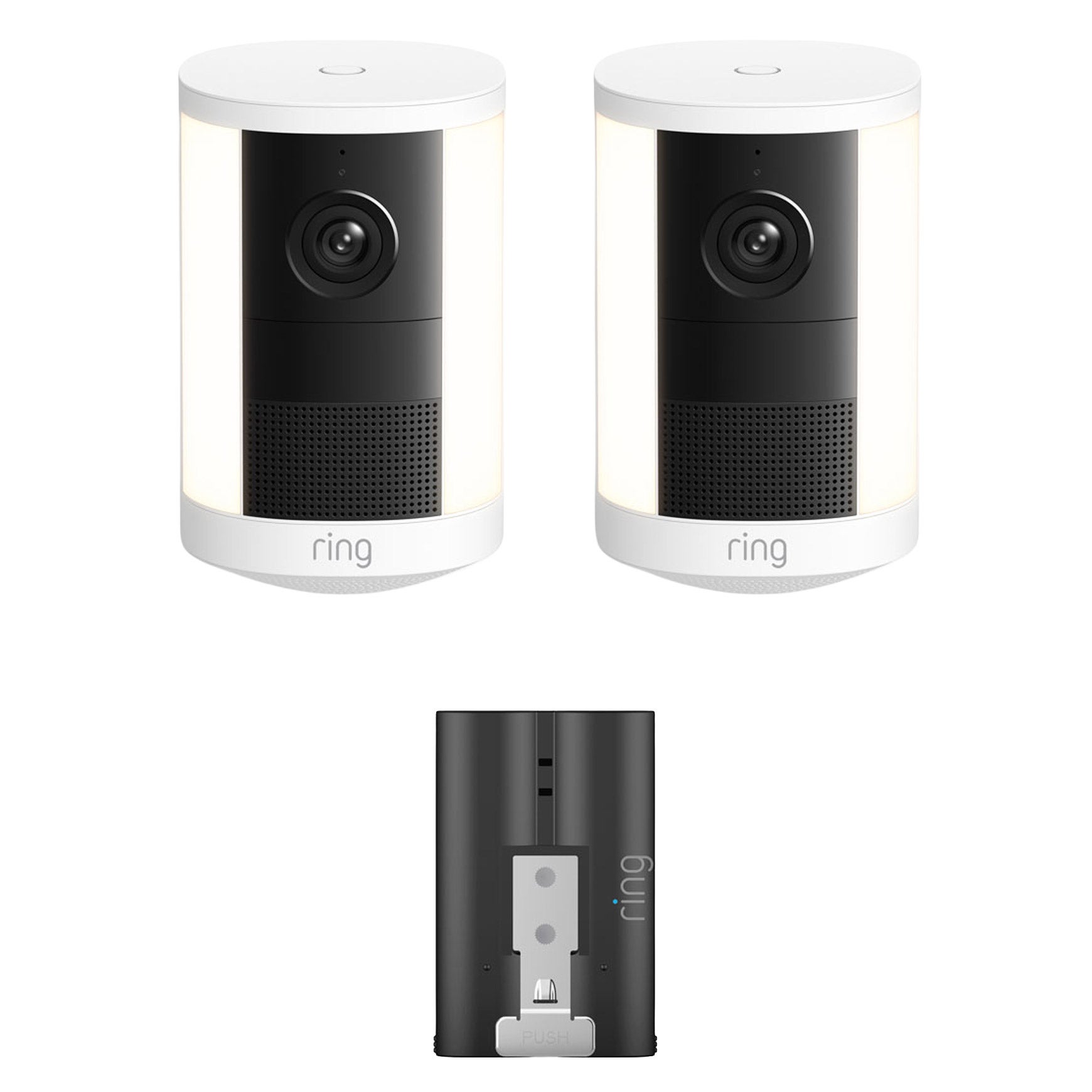 Ring Spotlight Cam (2nd Gen), Battery 2-pack plus Quick Release Battery