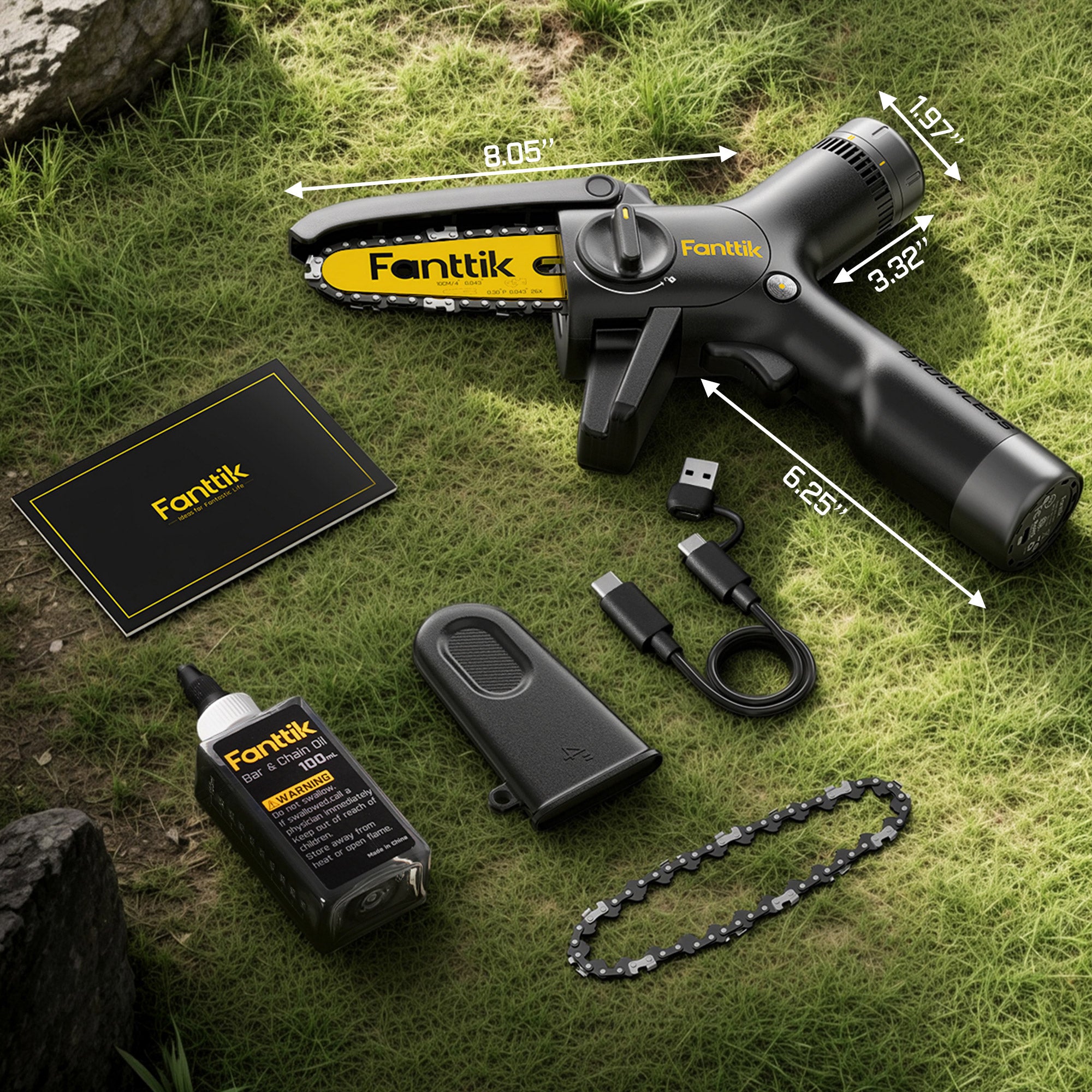 Fanttik W10 APEX 4" Mini Chainsaw