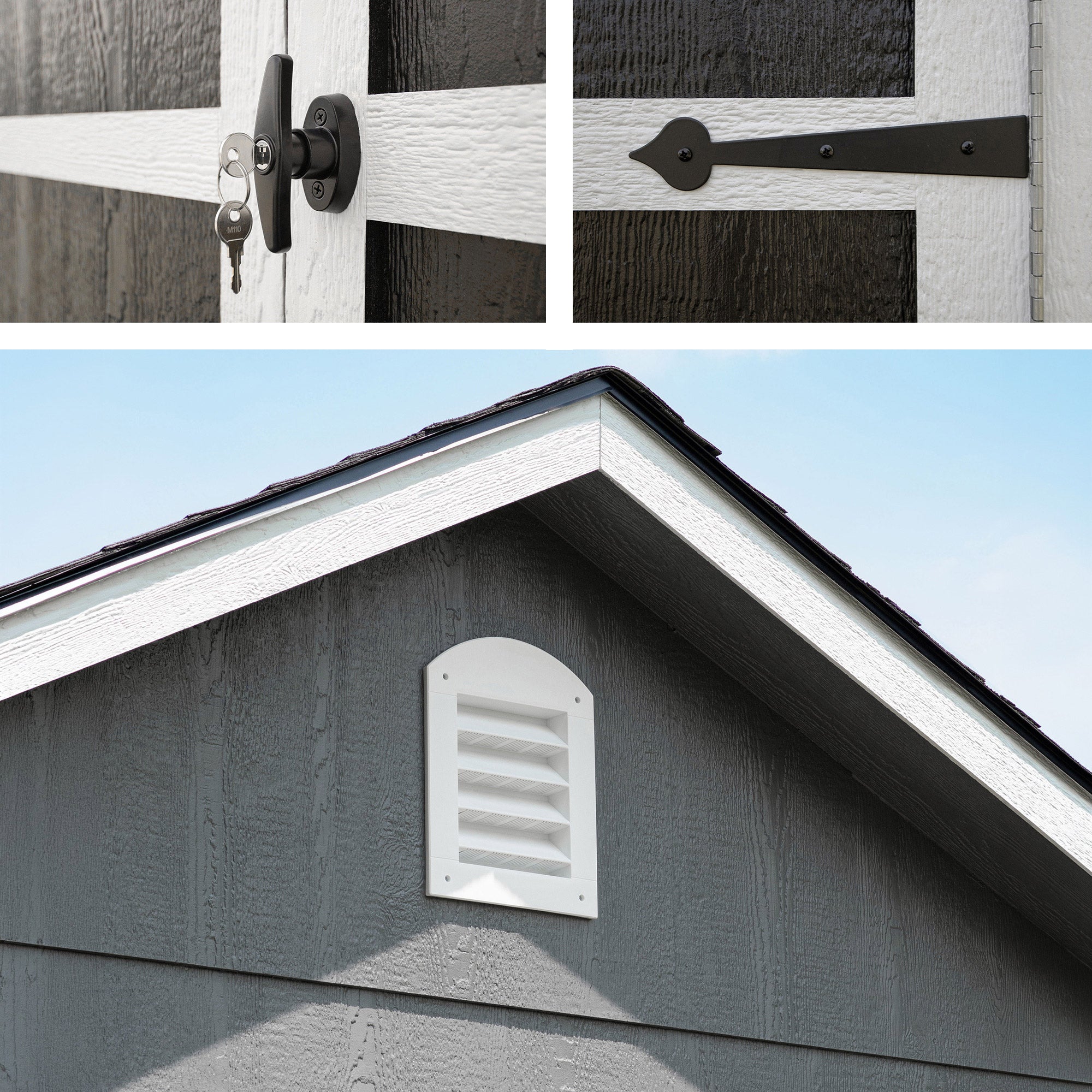 Yardline Easemont 10' x 12' Wood Shed with Quick Access Storage - Do It Yourself Assembly