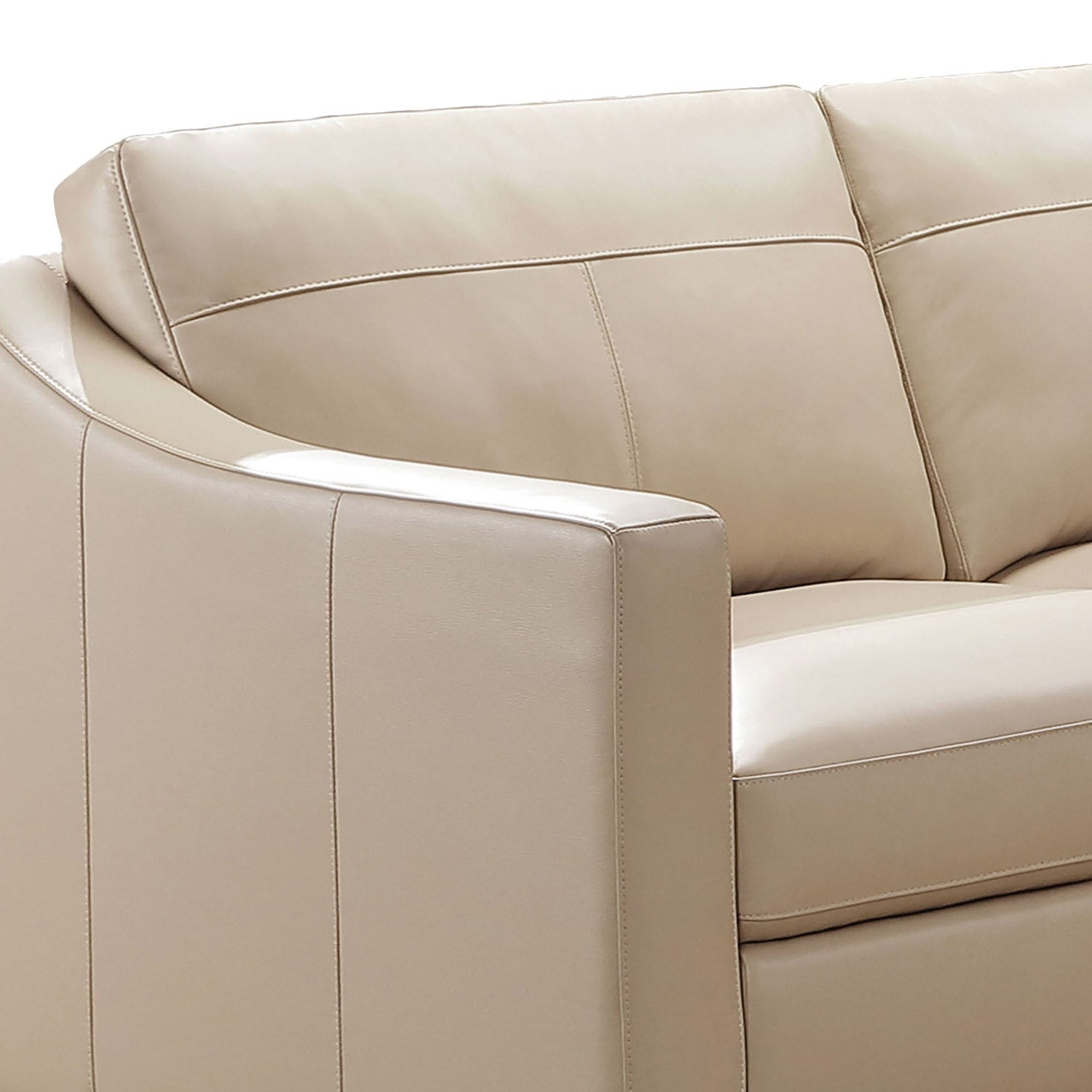 Pauline Leather Chaise Sectional
