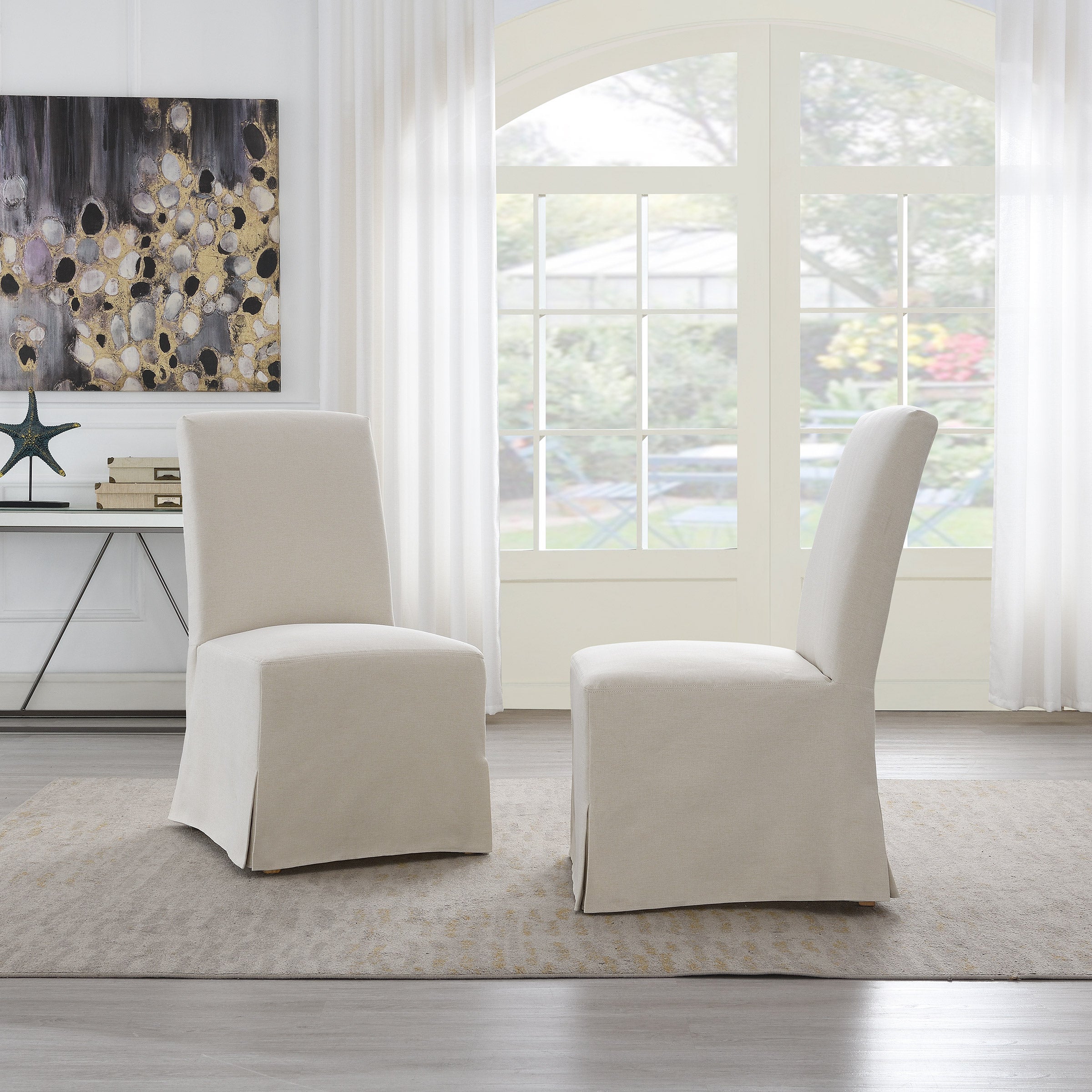 Clare Slipcover Dining Chair, 2-pack