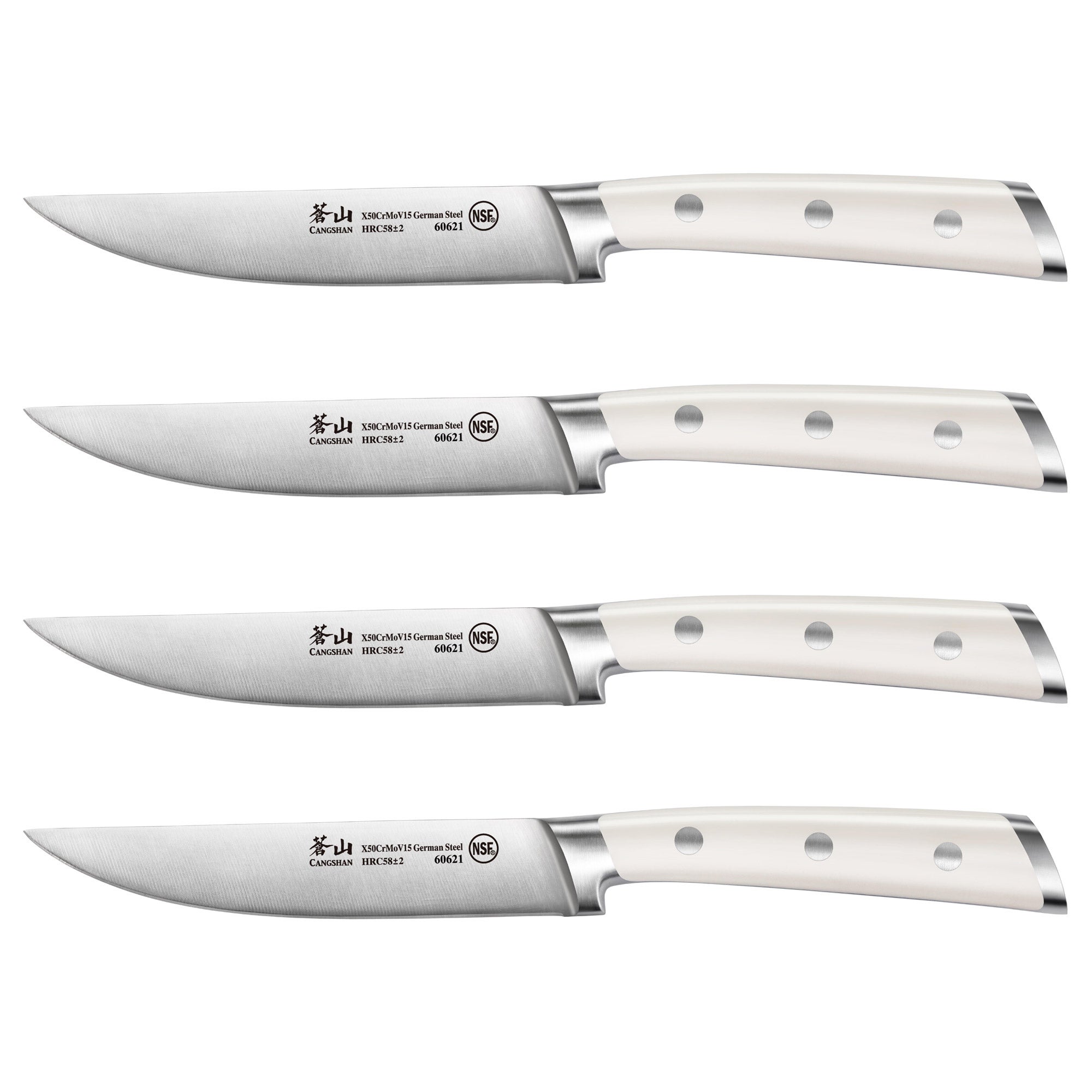 Cangshan S1 Series 4-piece German Steel Forged Steak Knife Set