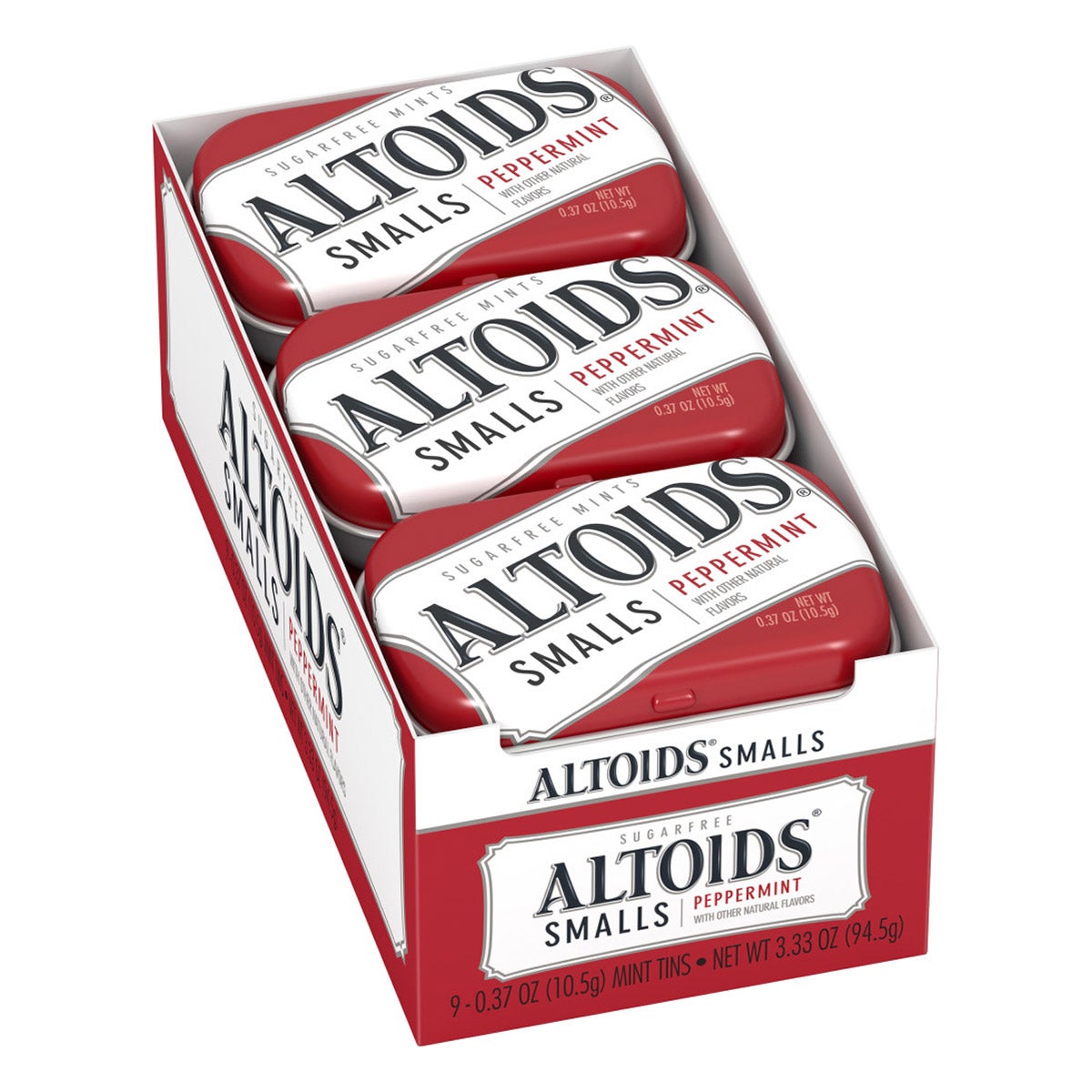 Altoids Smalls Breath Mints, Sugar Free Peppermint, 0.37 oz, 9-count