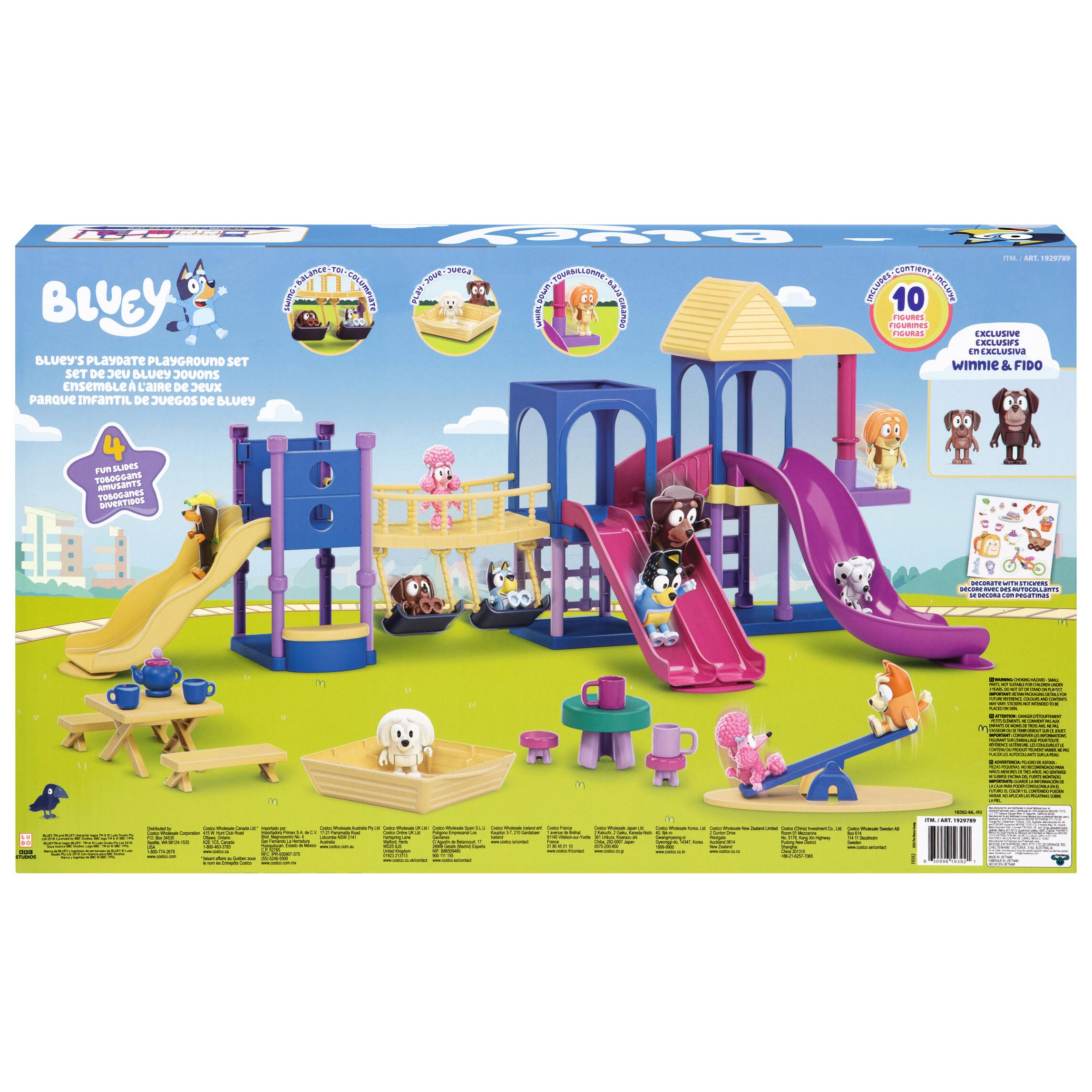 Bluey's Playdate Playground Set
