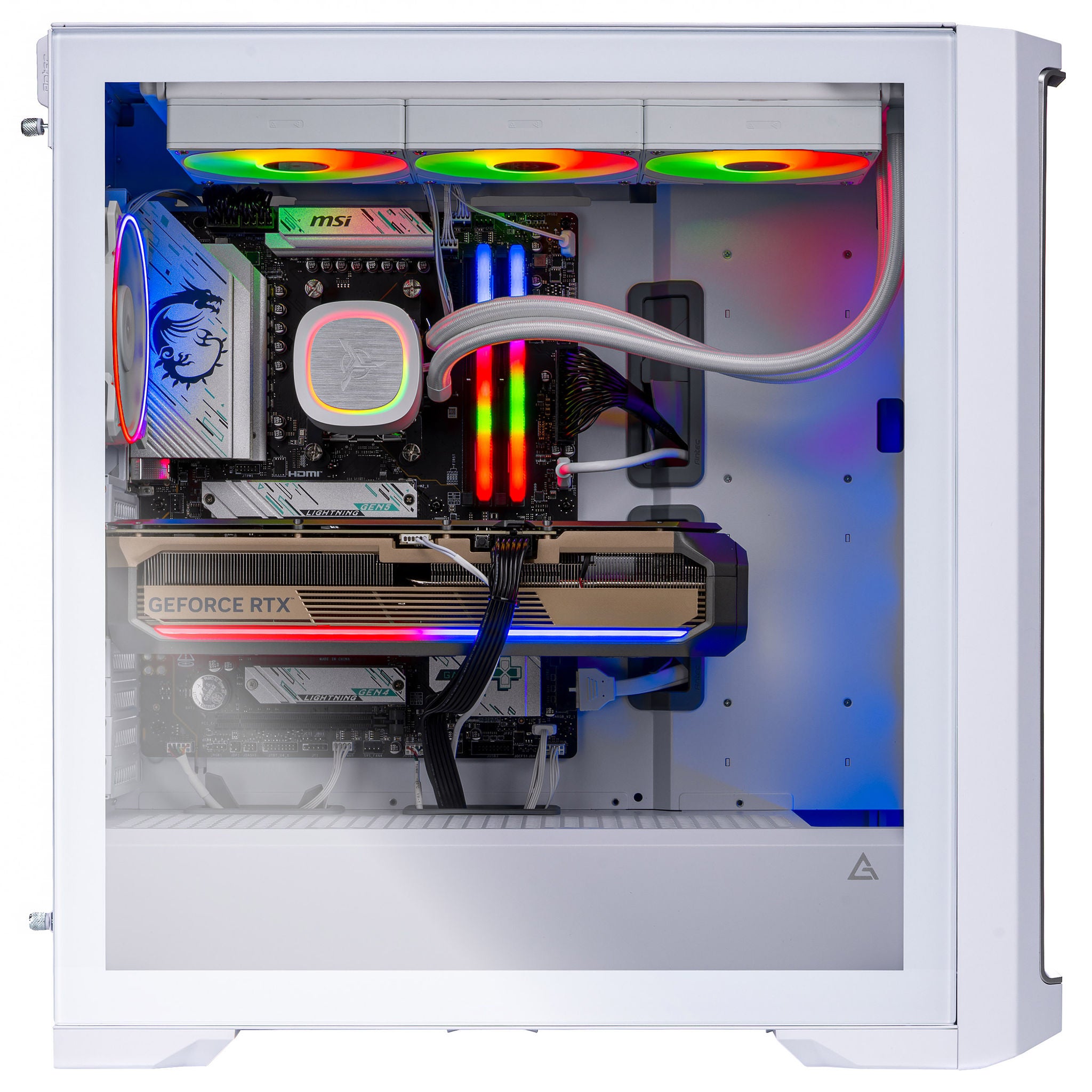 Skytech Legacy 4 Liquid Cooled Gaming Desktop - AMD Ryzen 7-9800X3D - GeForce RTX 5080, 16GB - Windows 11THAN