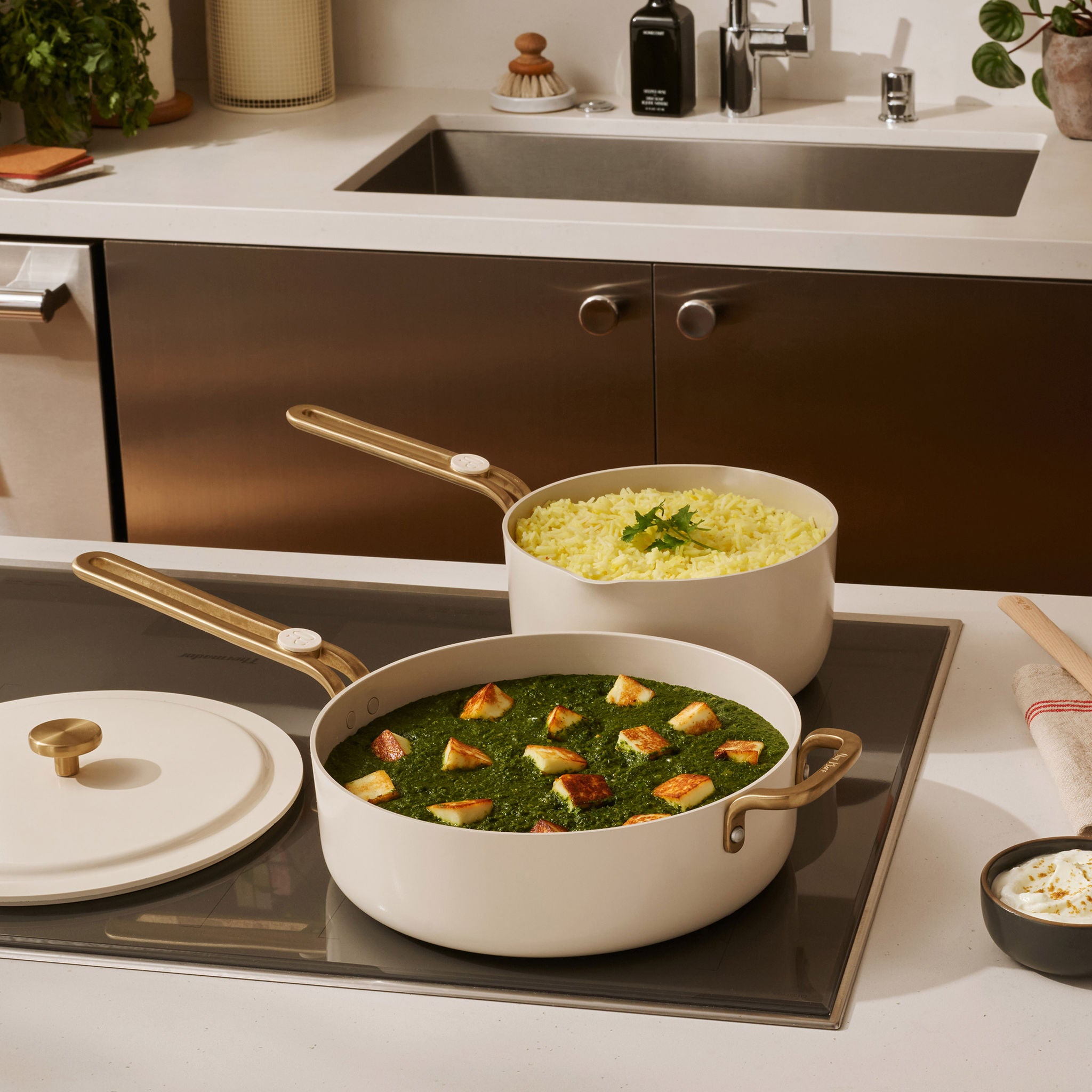 Our Place 8-piece Essentials Ceramic Nonstick Cookware Set