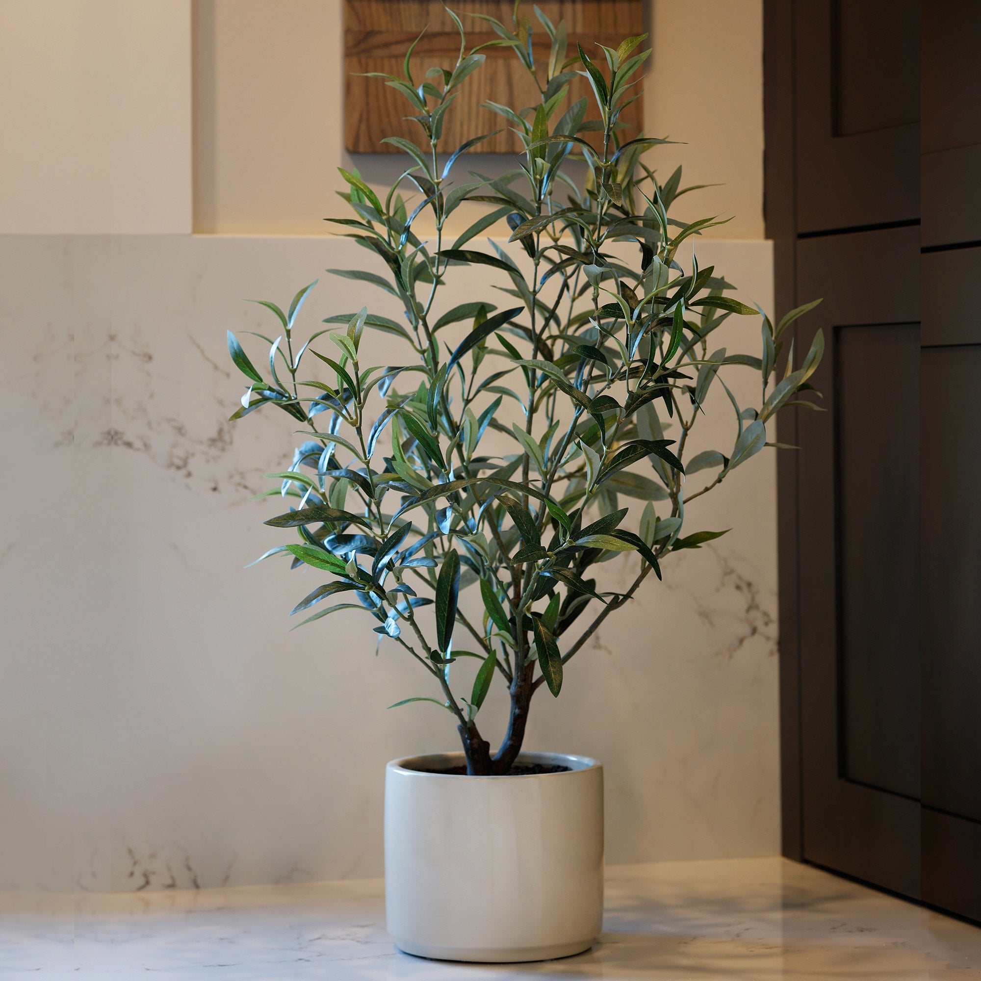 Faux 30" Olive Plant