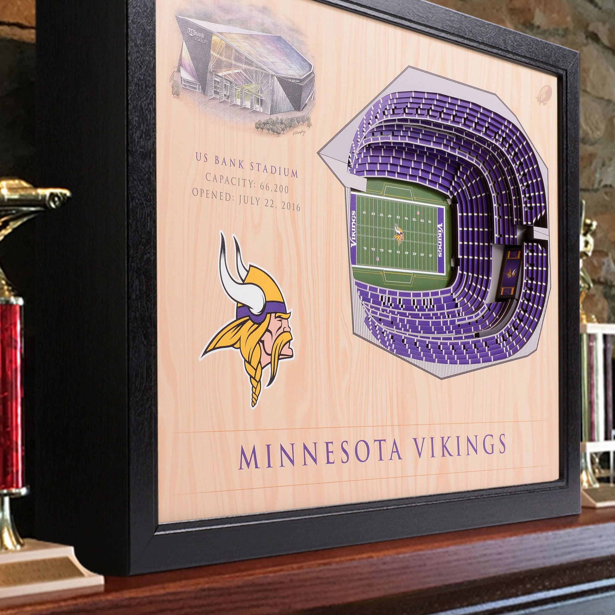 NFL 25-layer Stadium View Wall Art