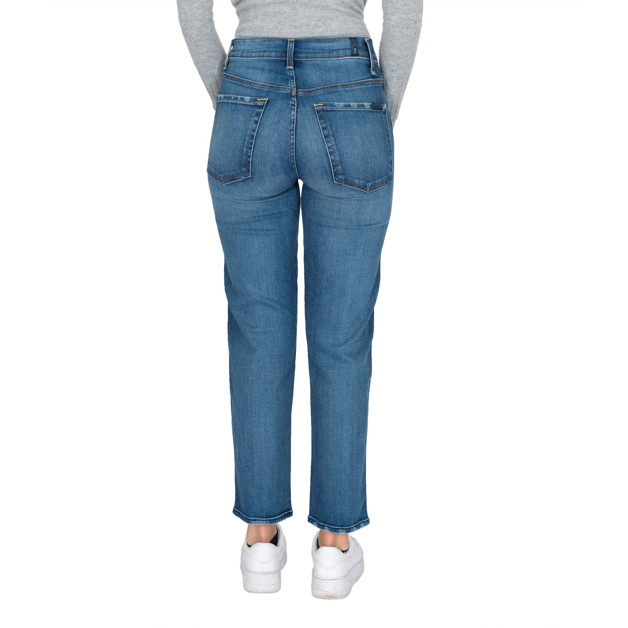 7 For All Mankind Ladies' High Waist Cropped Straight Jean