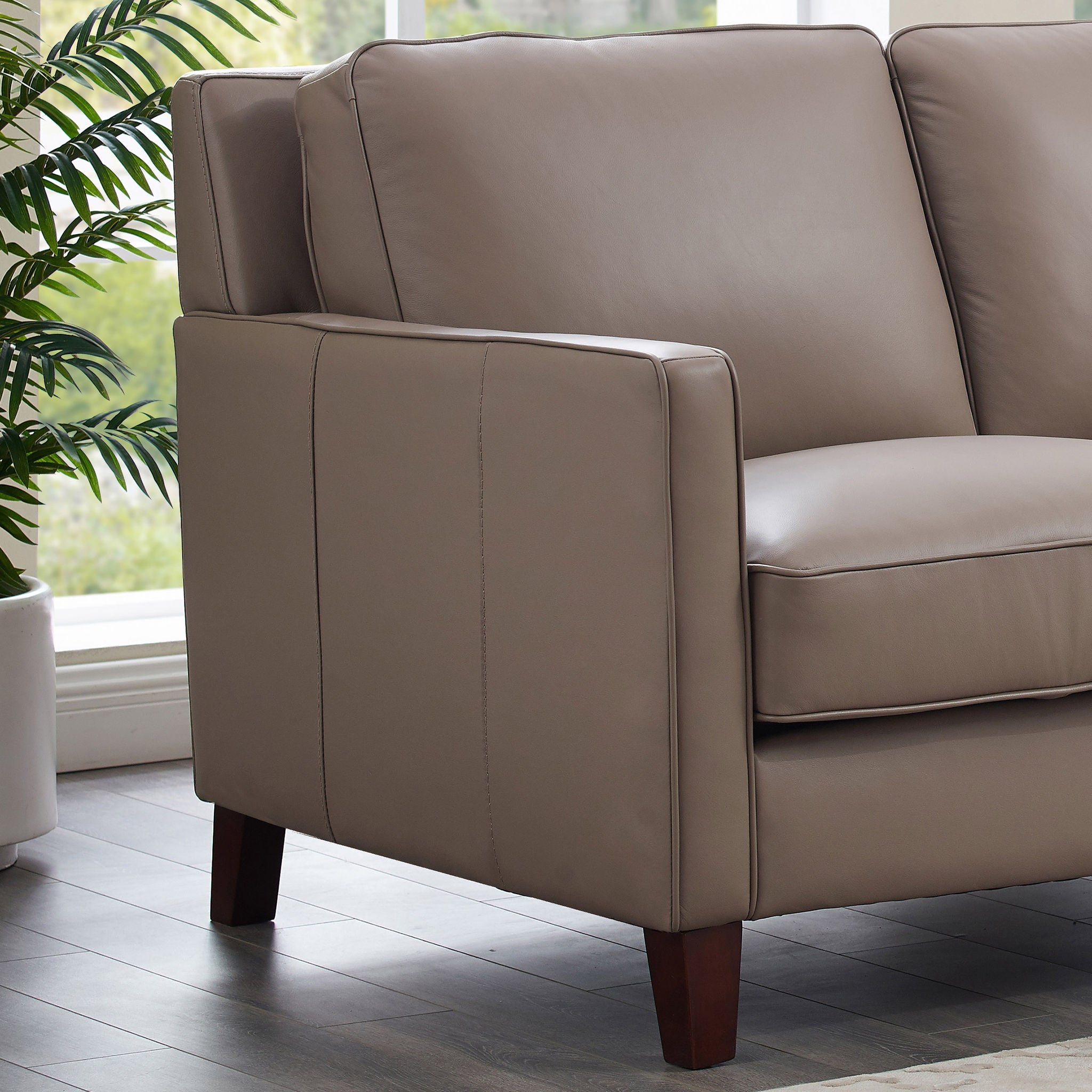 West Park Leather Sofa