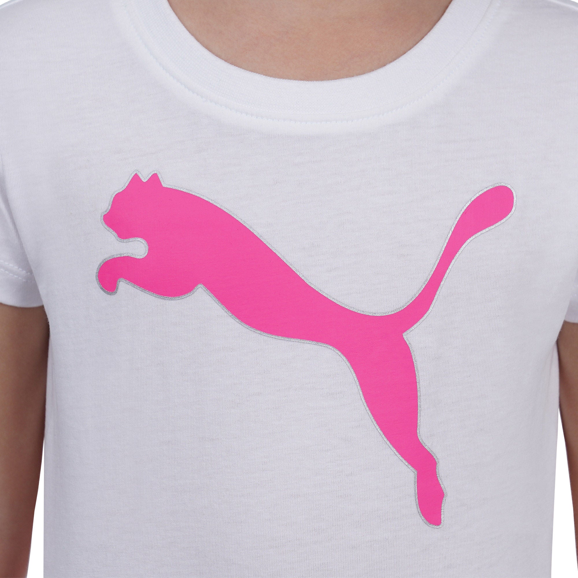 Puma Kids' 4-piece Set, Pink and White
