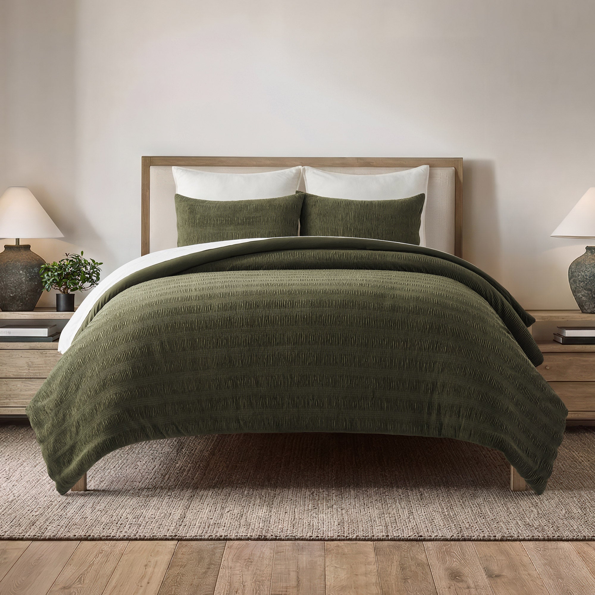 EVERGRACE Textured Velvet Comforter, 3-piece Set