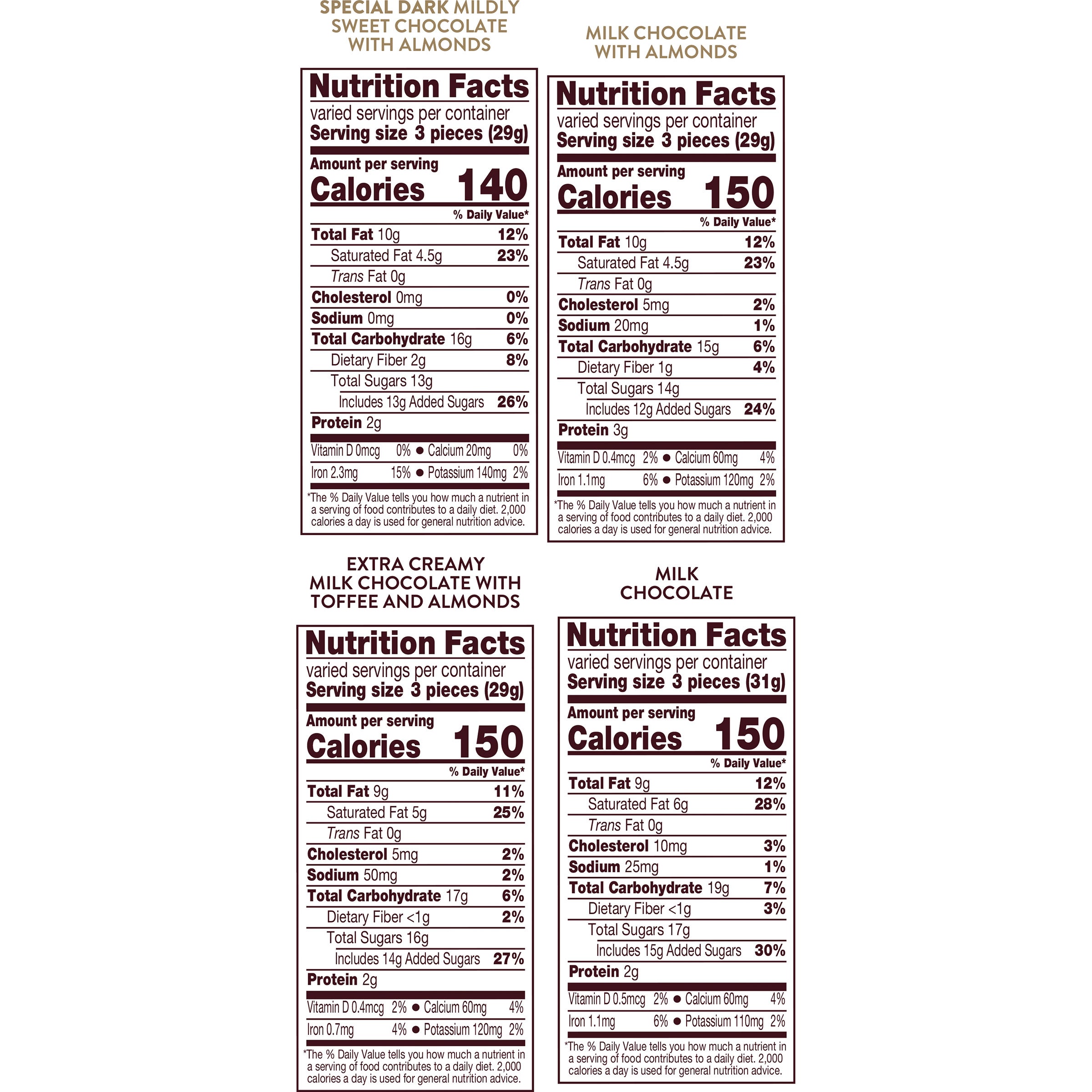 Hershey's Nuggets Assortment, Variety Pack, 145-count