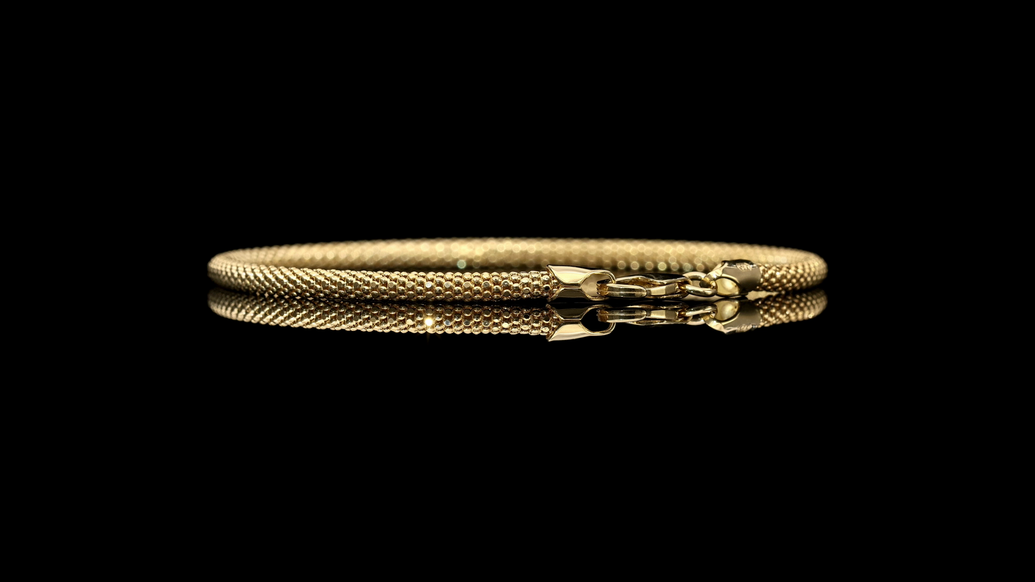 14kt Yellow Gold Popcorn Bracelet