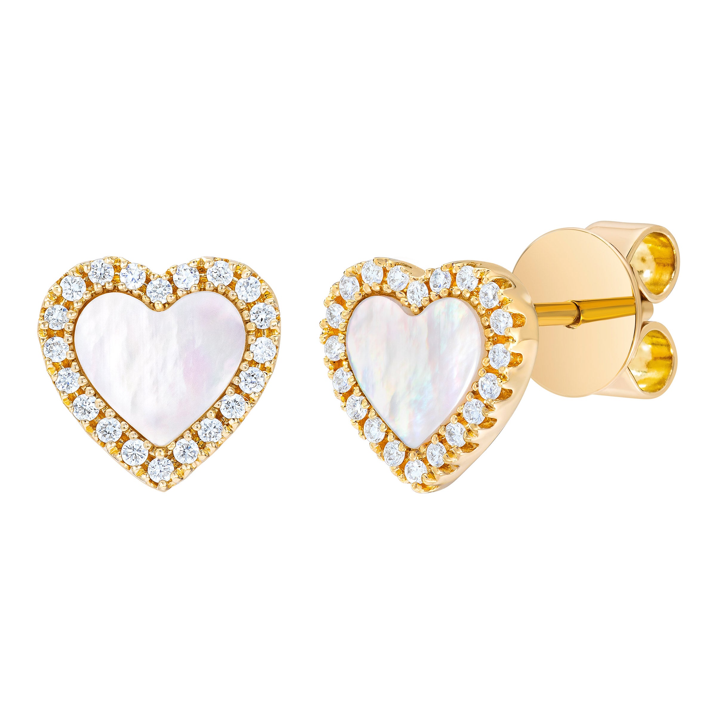 Gemstone and Diamond 14kt Yellow Gold Earrings