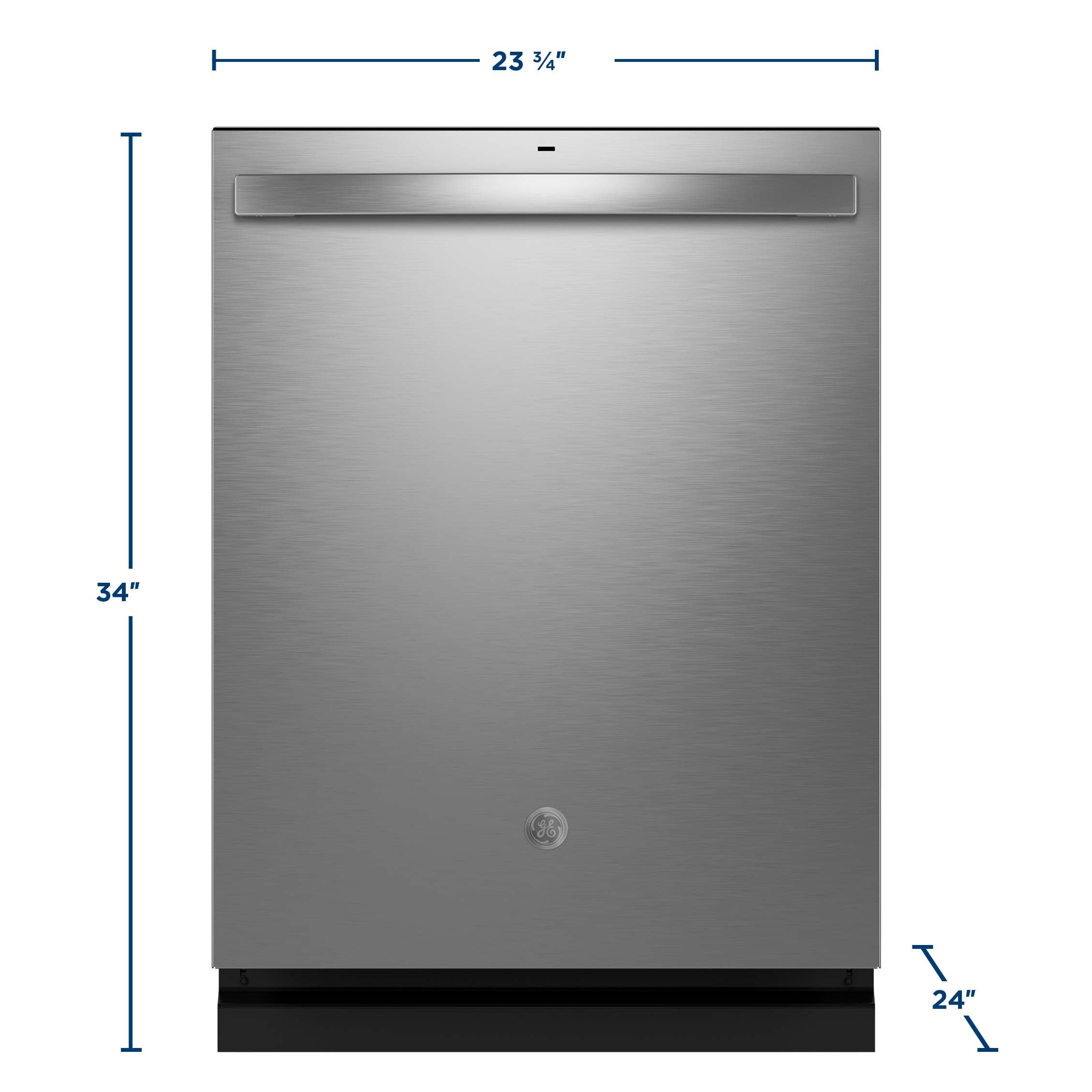 GE 45 dBa Top Control Dishwasher with 3rd Rack, Stainless Steel Tub, Steam + Sani Cycle, Dry Boost