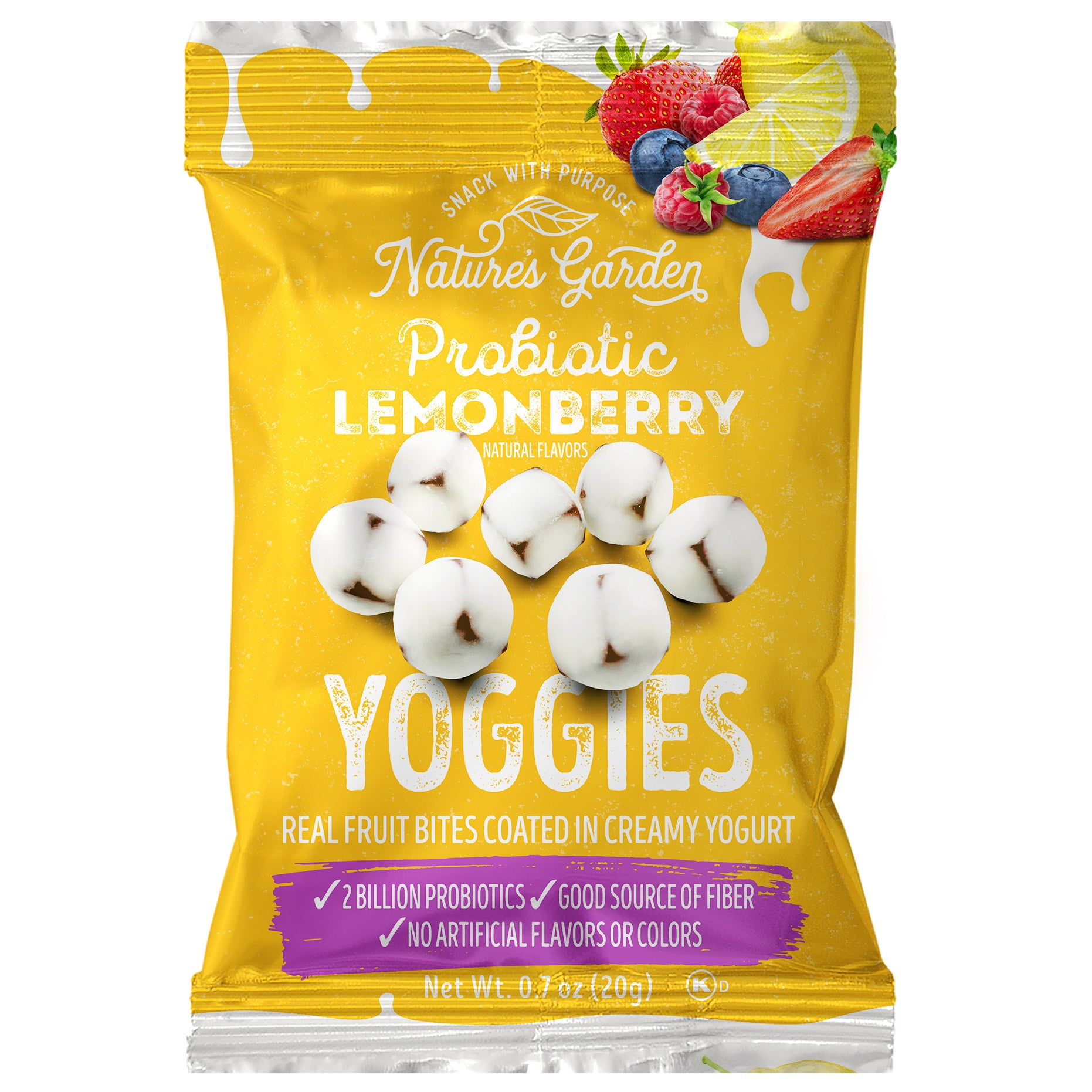 Nature's Garden, Probiotic Yoggies Variety, 0.7 oz, 30-count