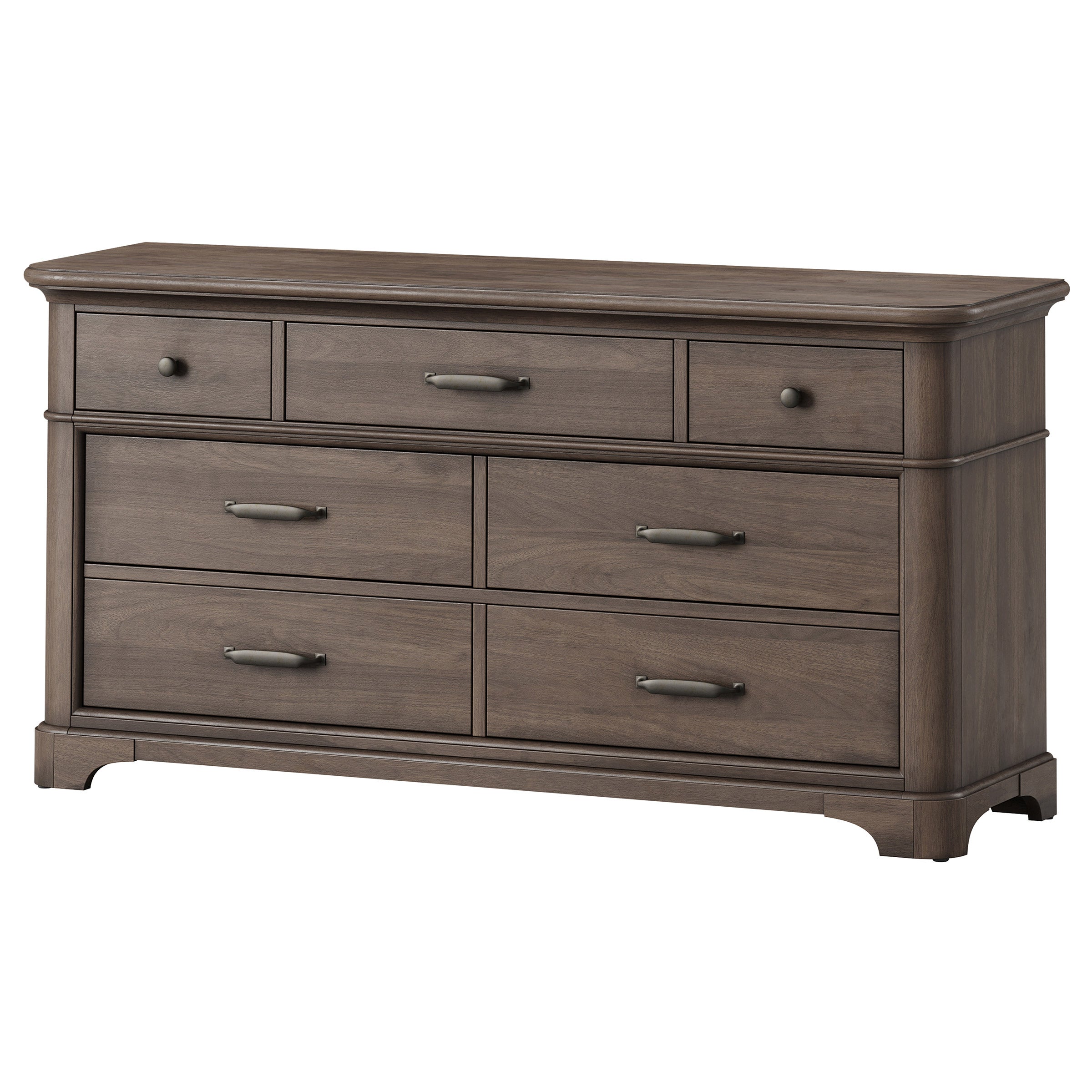 Alki Cove 7-drawer Dresser, Medium Brown