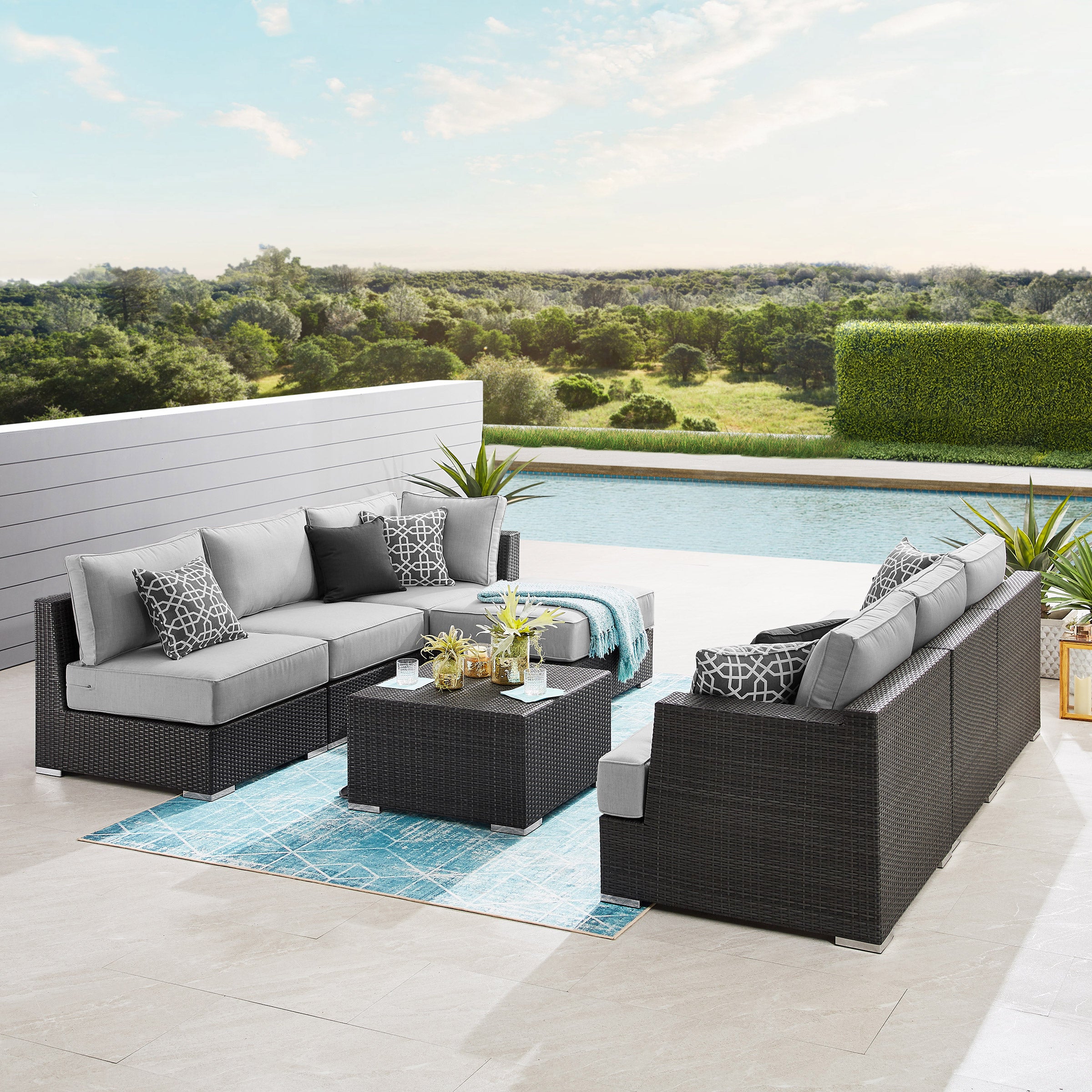 Sirio Niko 8-piece Modular Outdoor Patio Seating Set