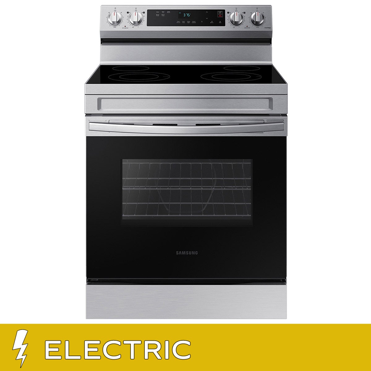 Samsung 6.3 cu. ft. Smart Freestanding Electric Range with Steam Clean