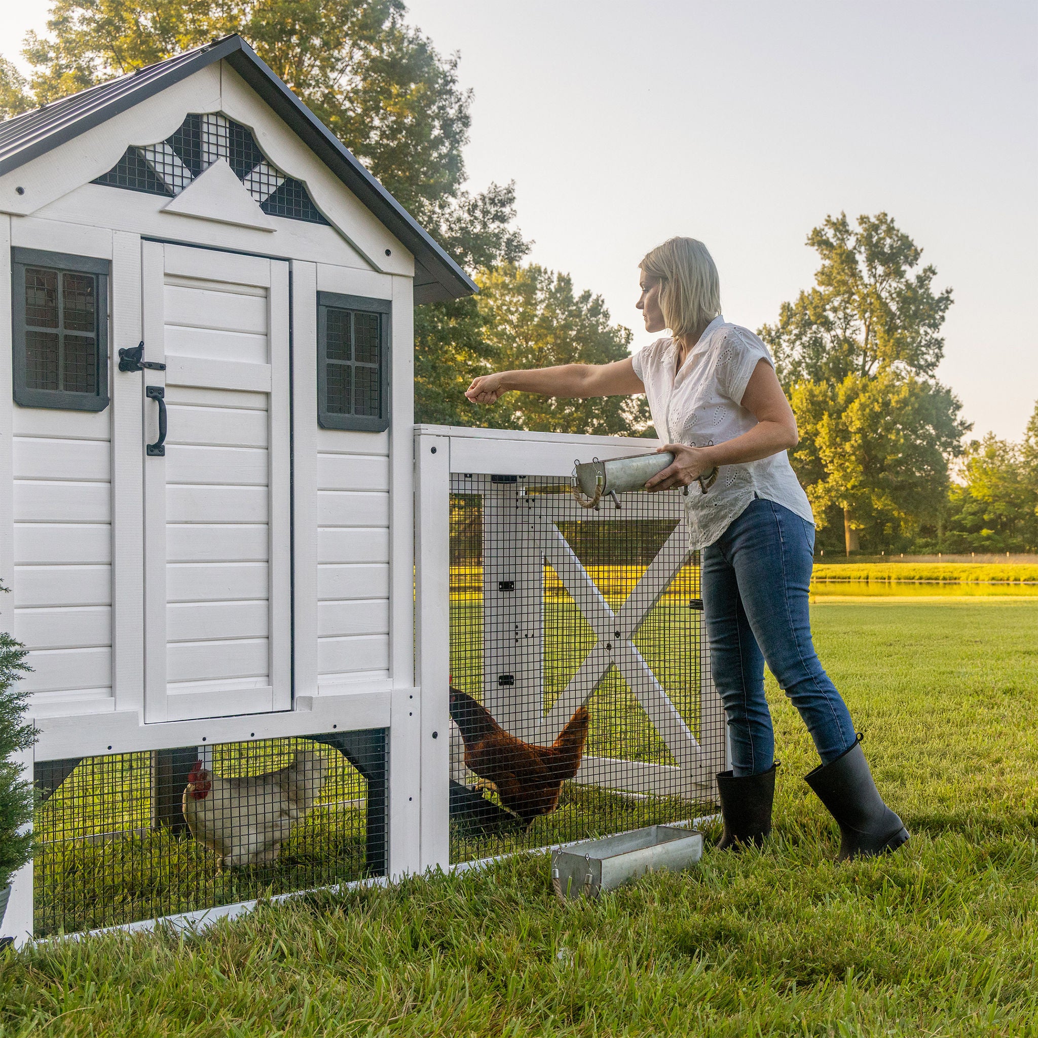 Backyard Discovery Sweetwater White Chicken Coop