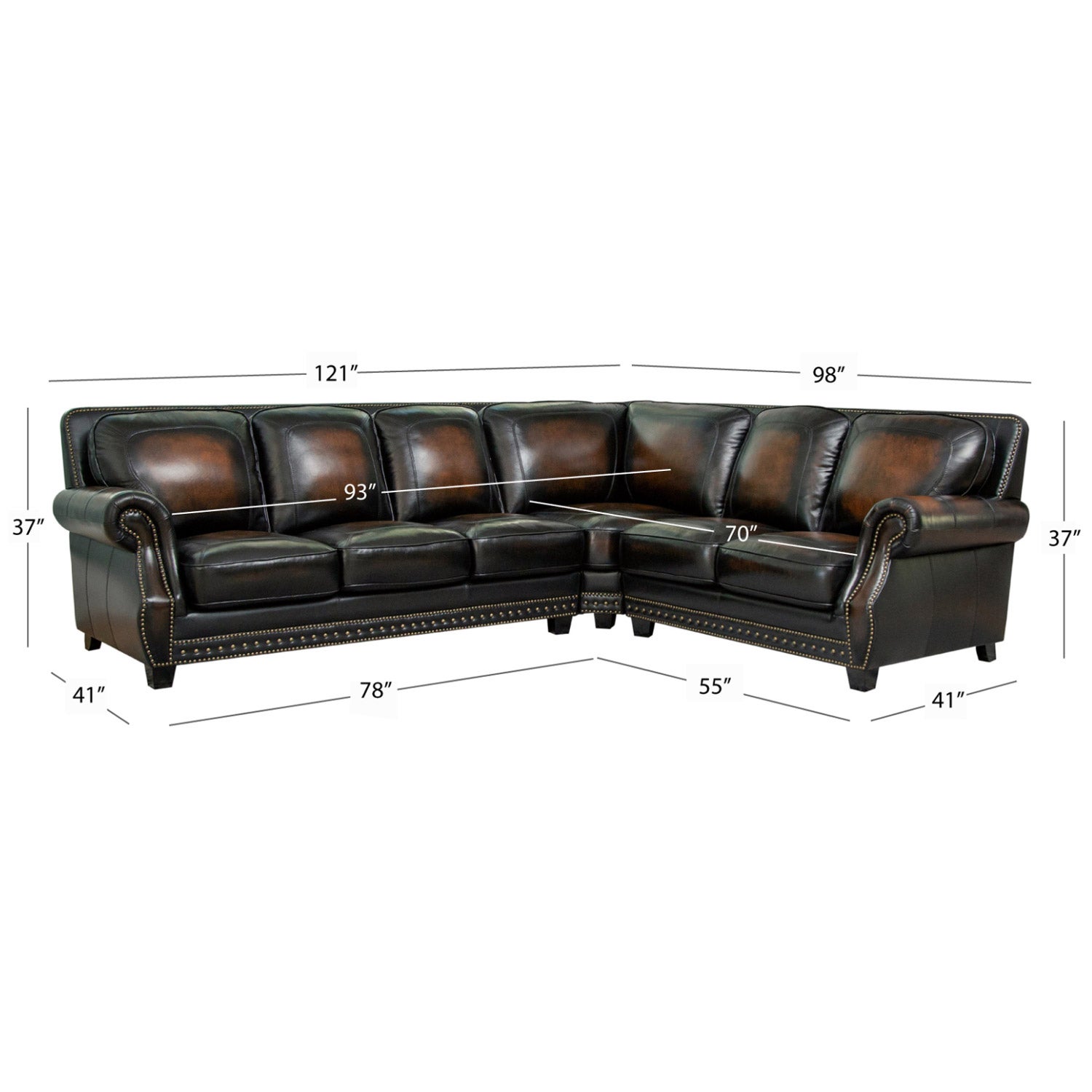 Arlington Leather Sectional