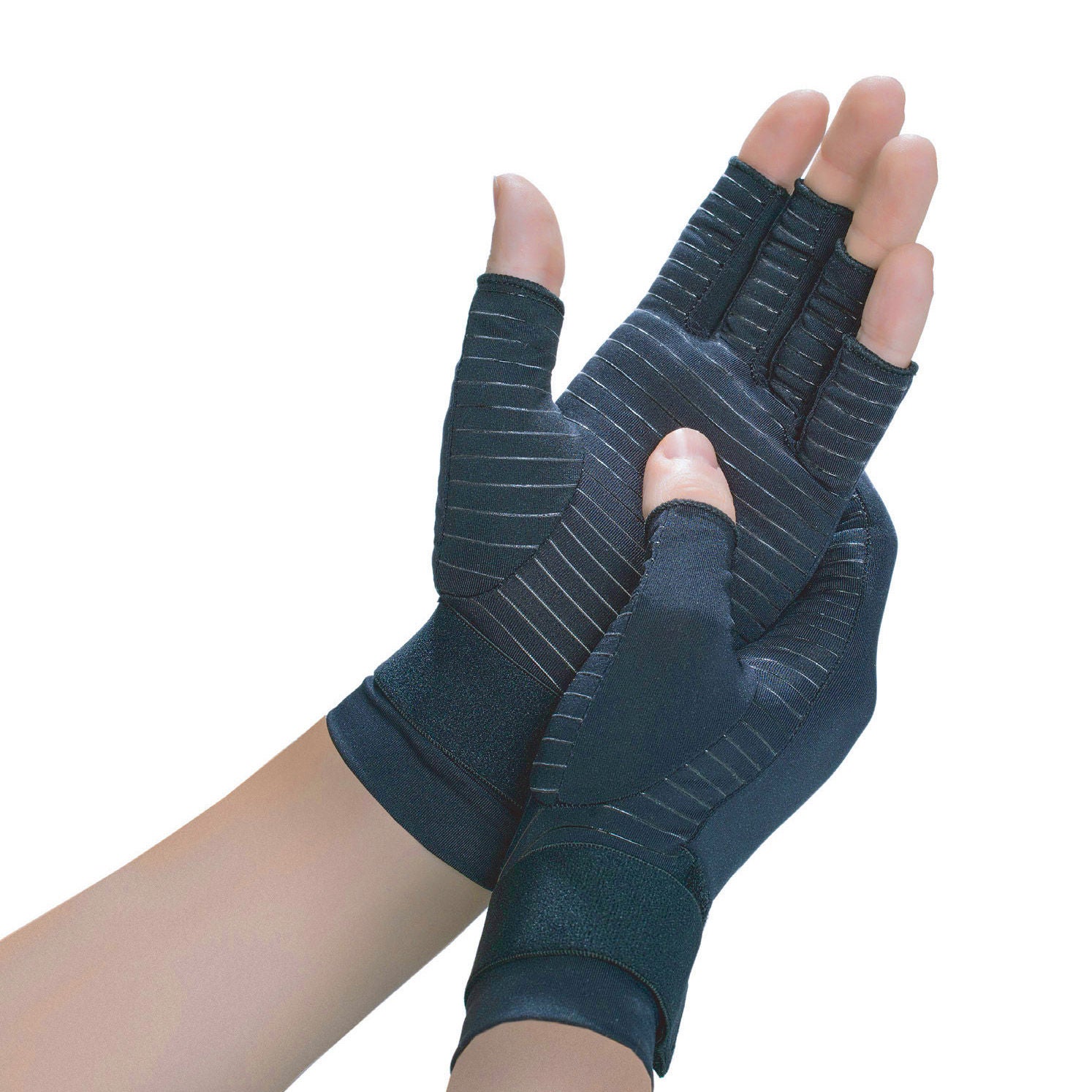 Copper Fit Hand Relief Compression Gloves, 1-pair