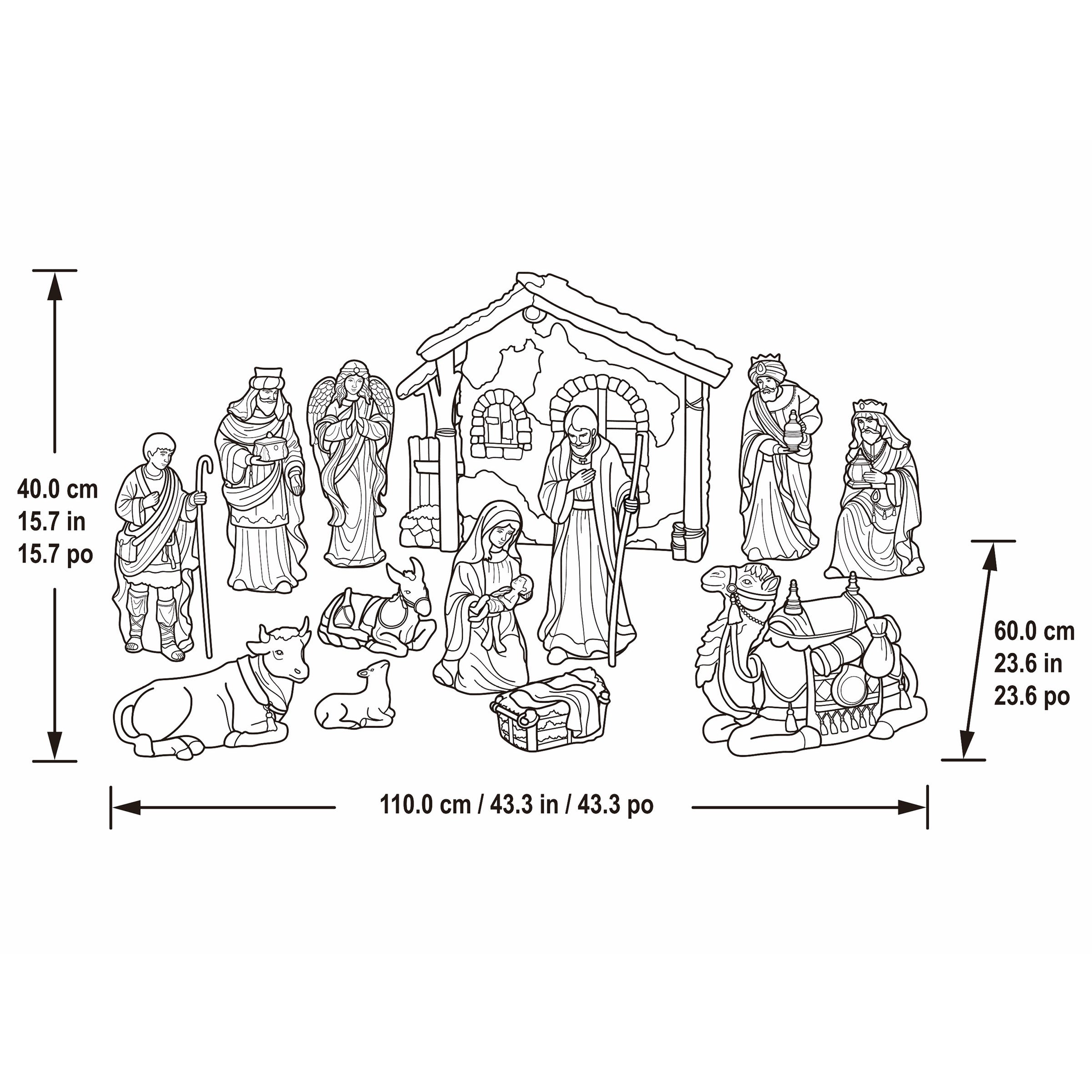 Kirkland Signature Nativity Set, 14-piece