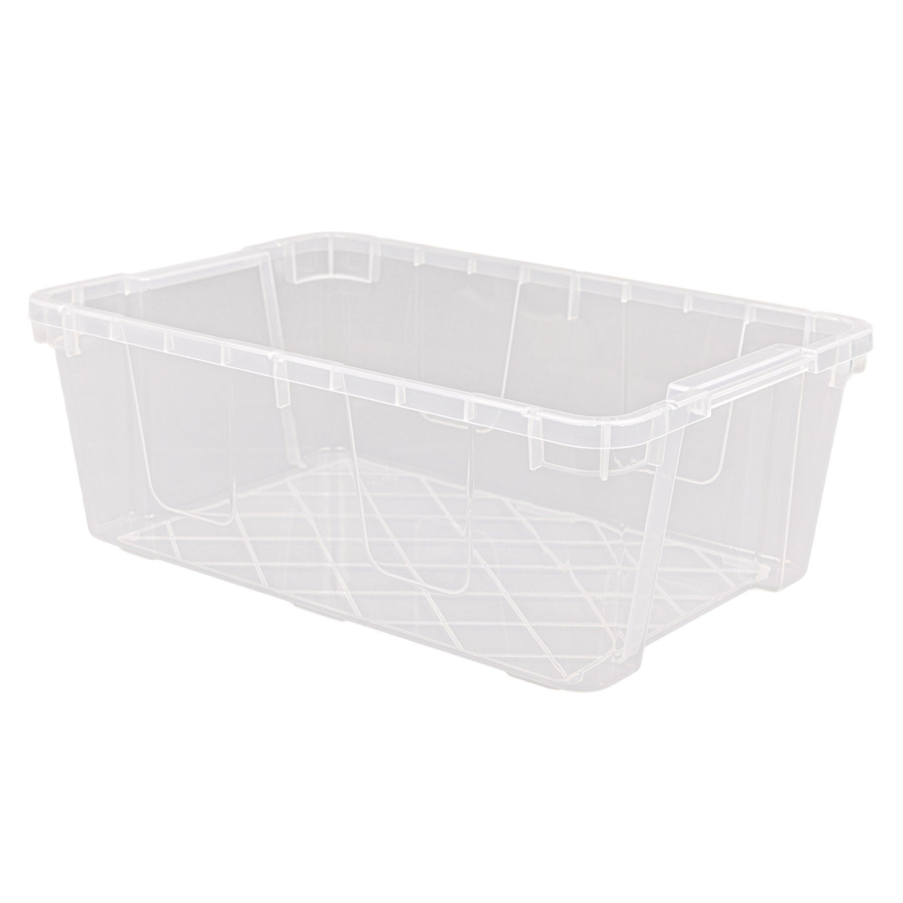 Greenmade InstaView 13 Quart Clear Plastic Stackable Storage Bins, 8-pack
