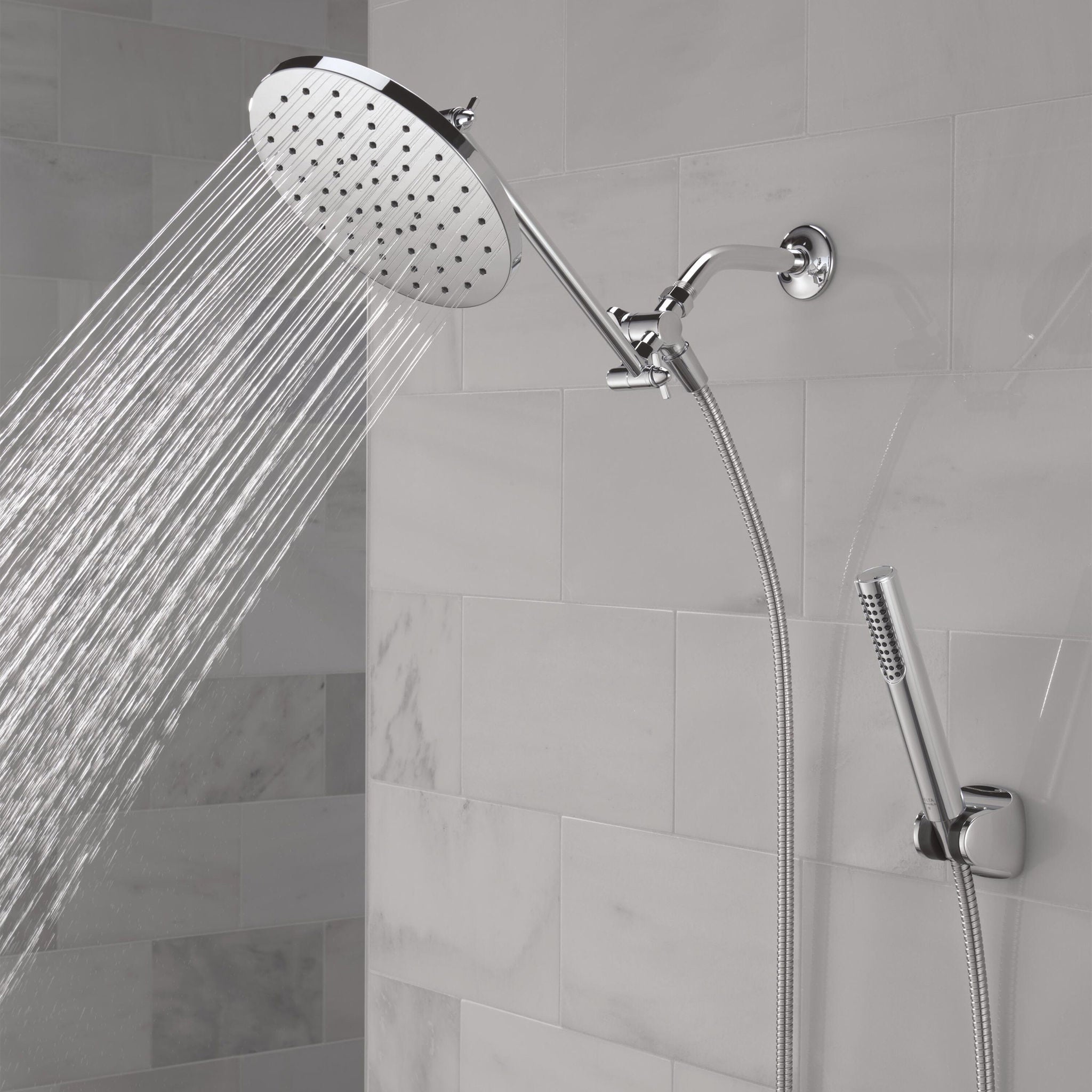 Delta Adjustable Shower Head with Hand Shower