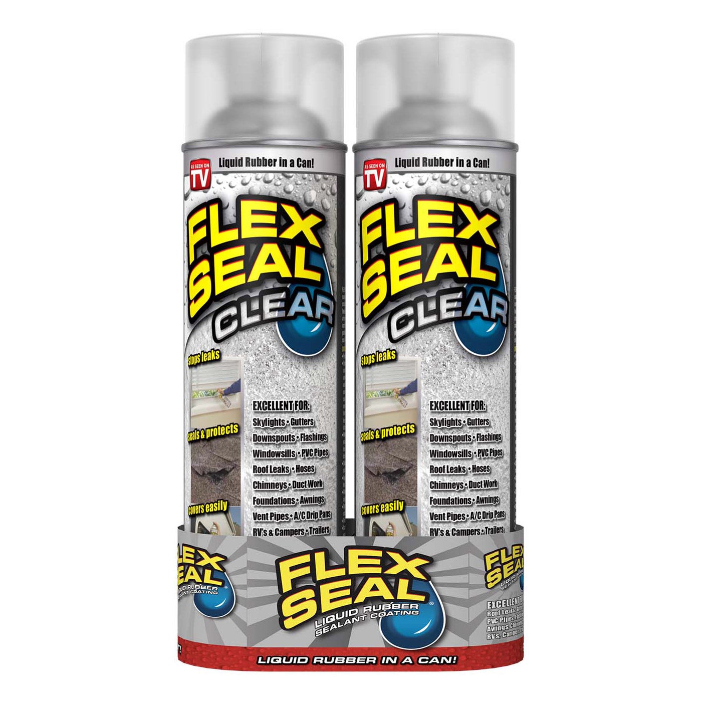 Flex Seal Clear Spray, 2-pack