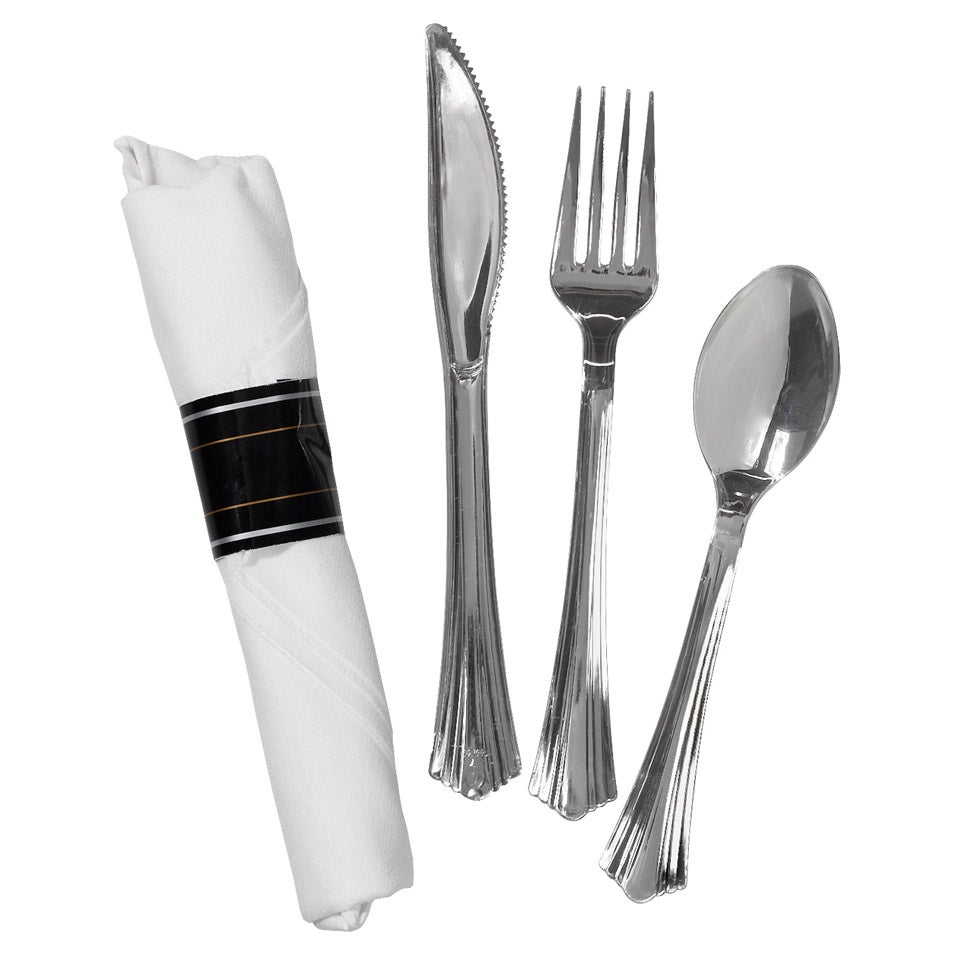 Reflections 3-piece Cutlery Kit, Silver, 30-count