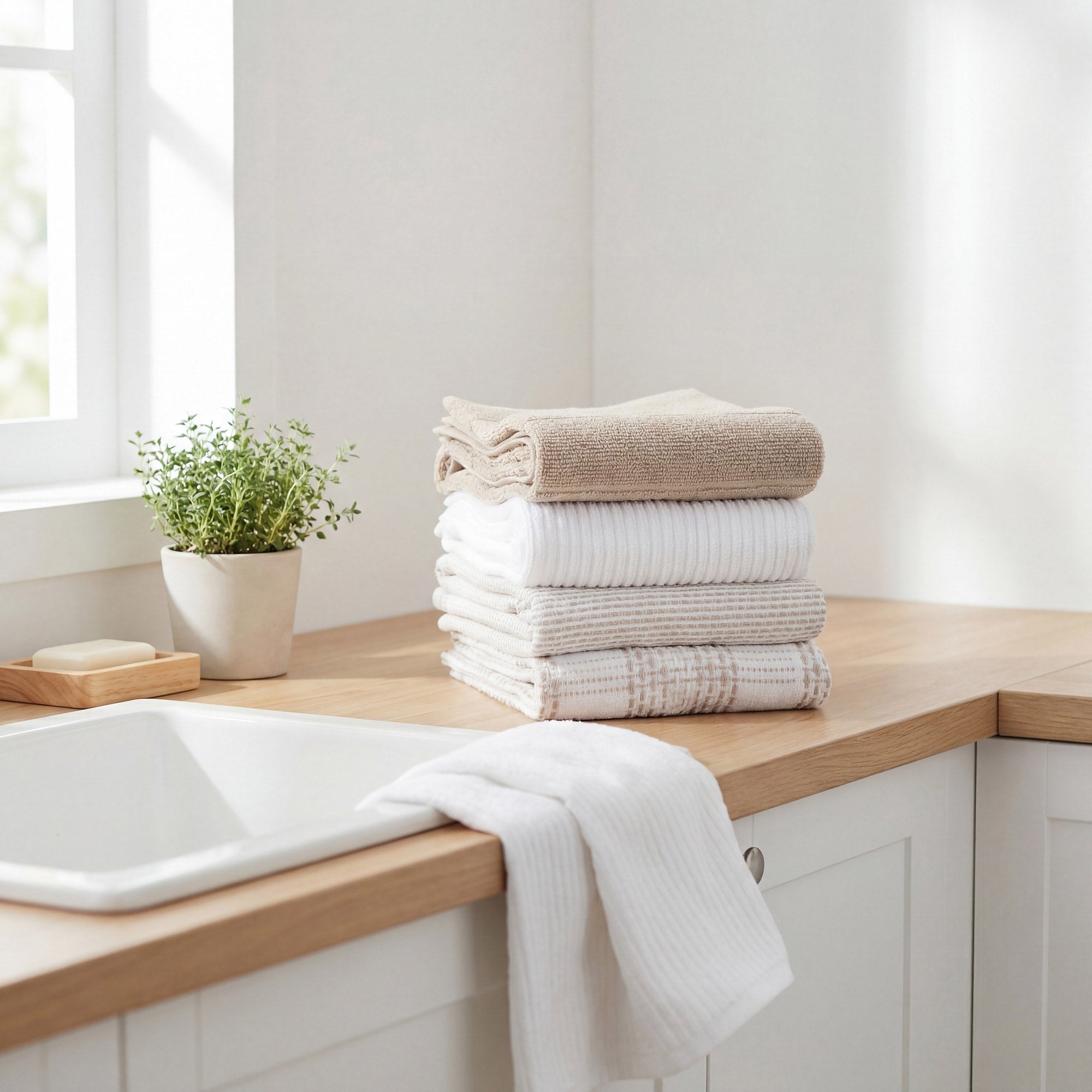 Terry Kitchen Towels, 8-pack