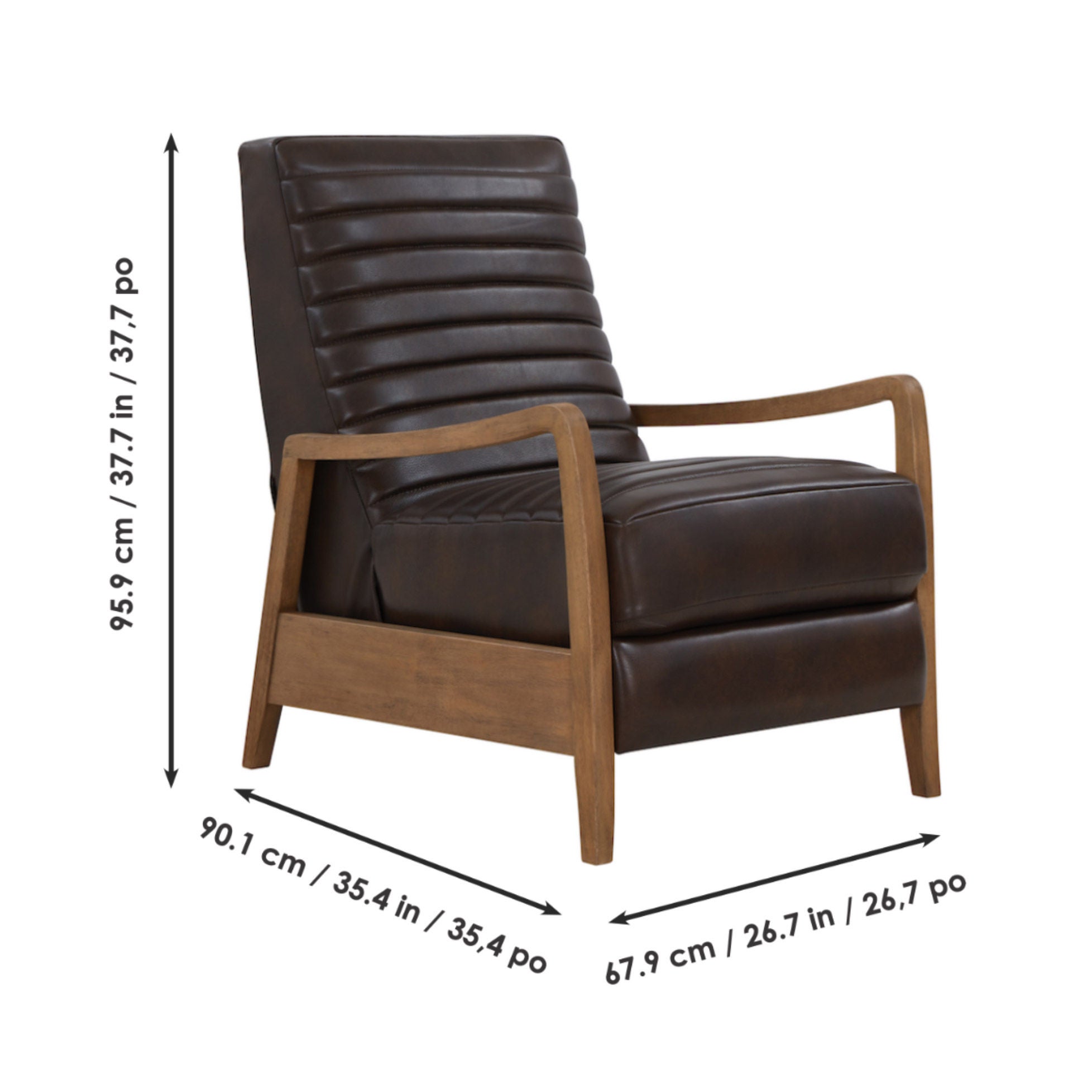 Henrik Leather Pushback Recliner