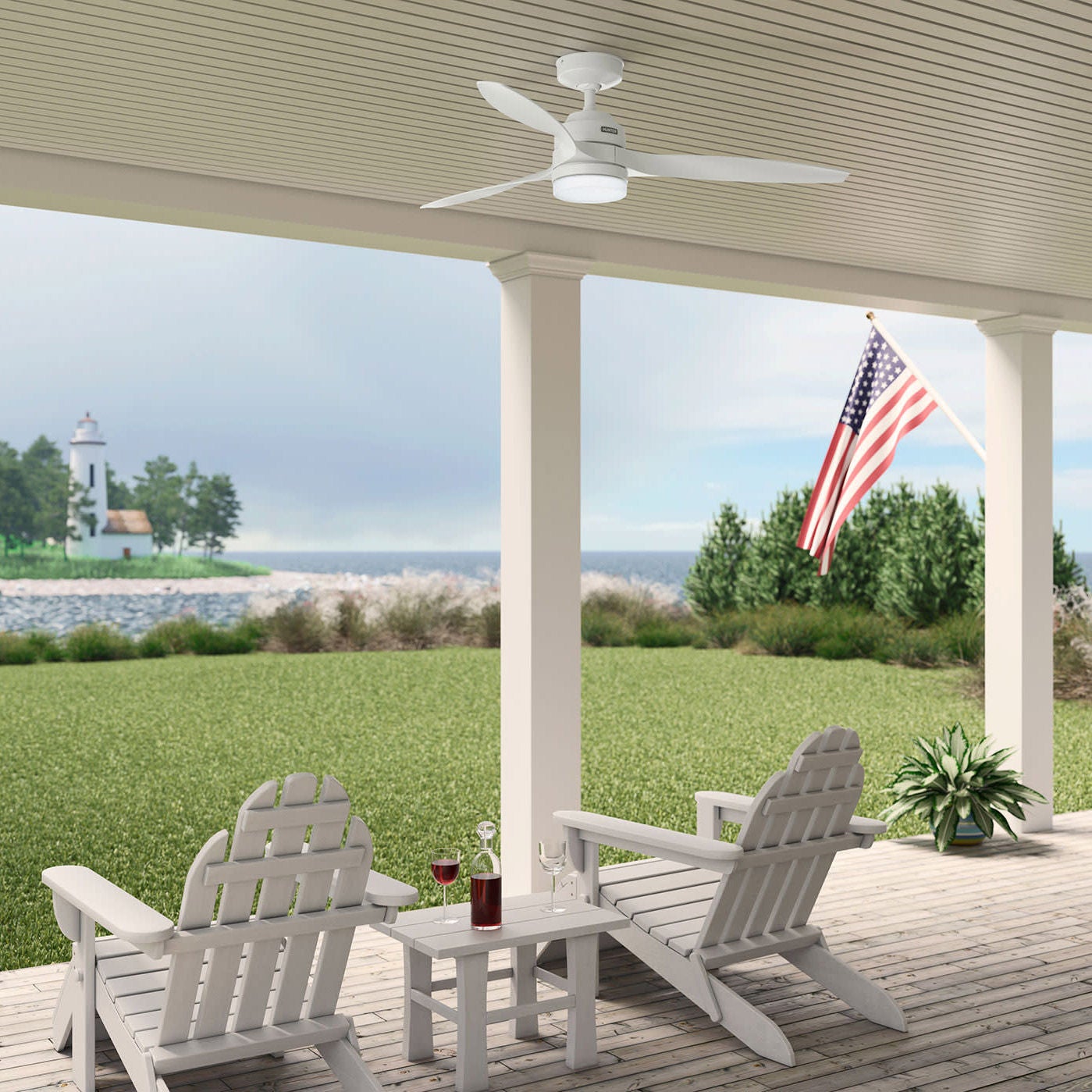 Hunter Trielle 52" Indoor/Outdoor Ceiling Fan