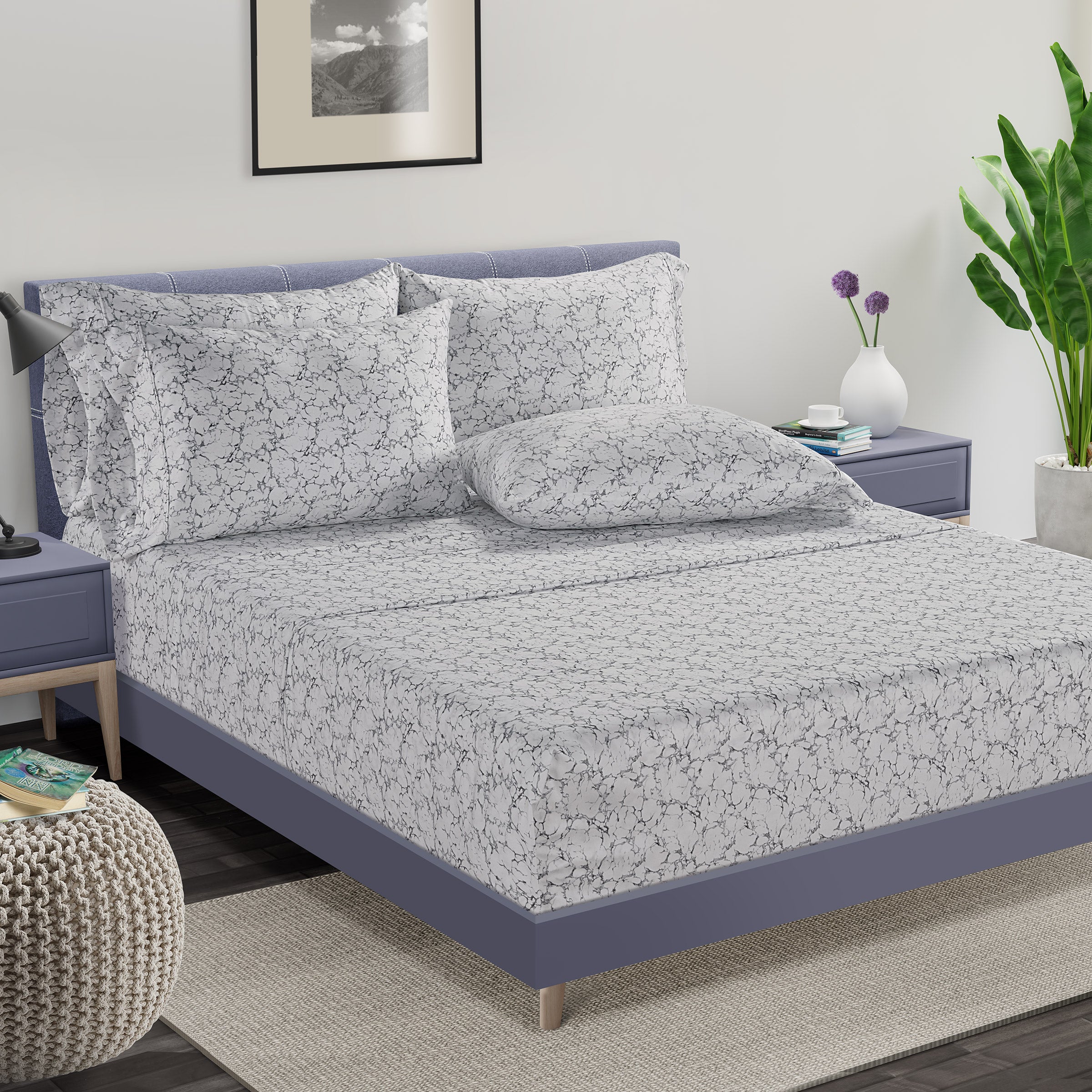 Wholistic Antimicrobial 400 Thread Count Supima Cotton 6-Piece Sheet Set